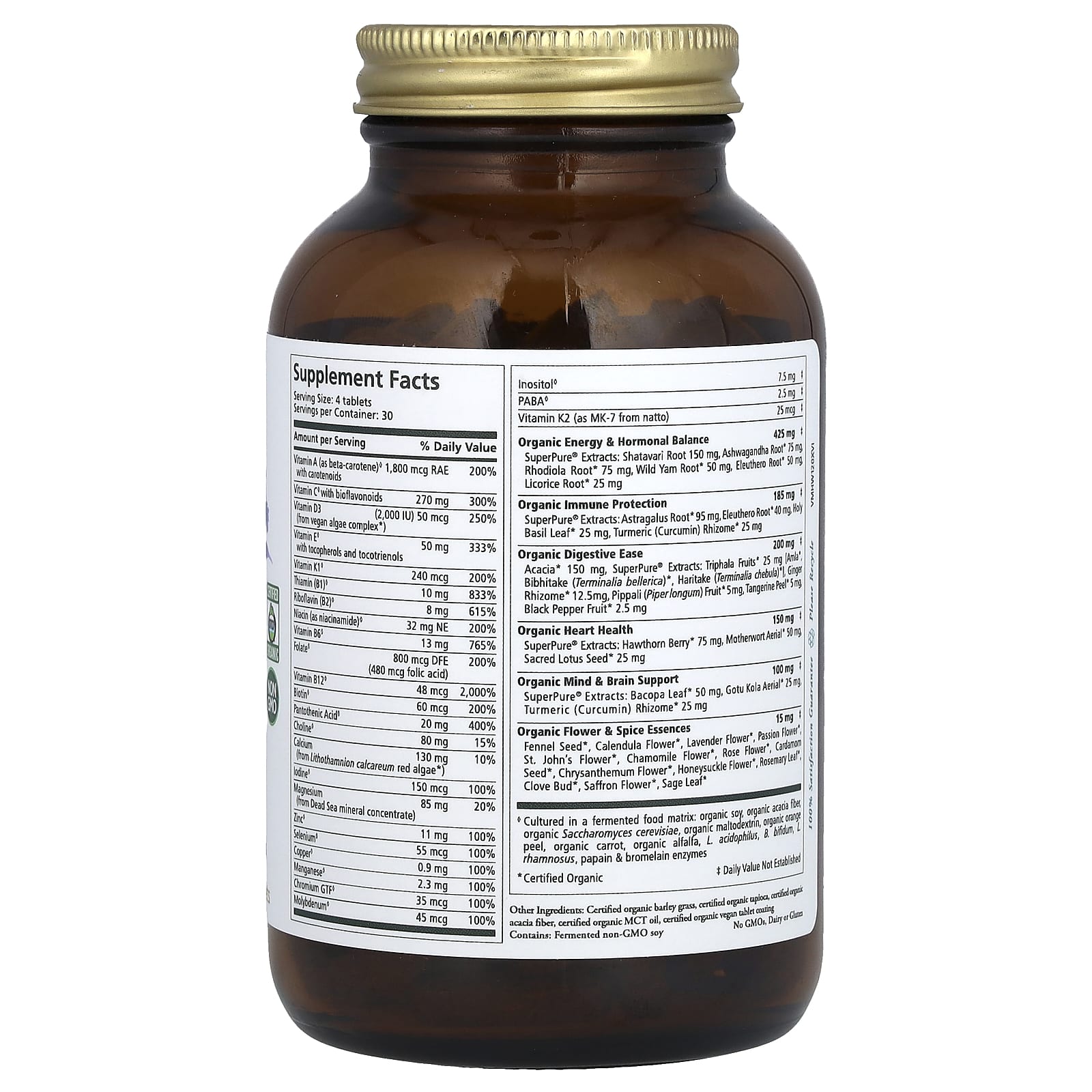 Pure Synergy, Vita-Min-Herb, мультивитамины для женщин, 120 таблеток