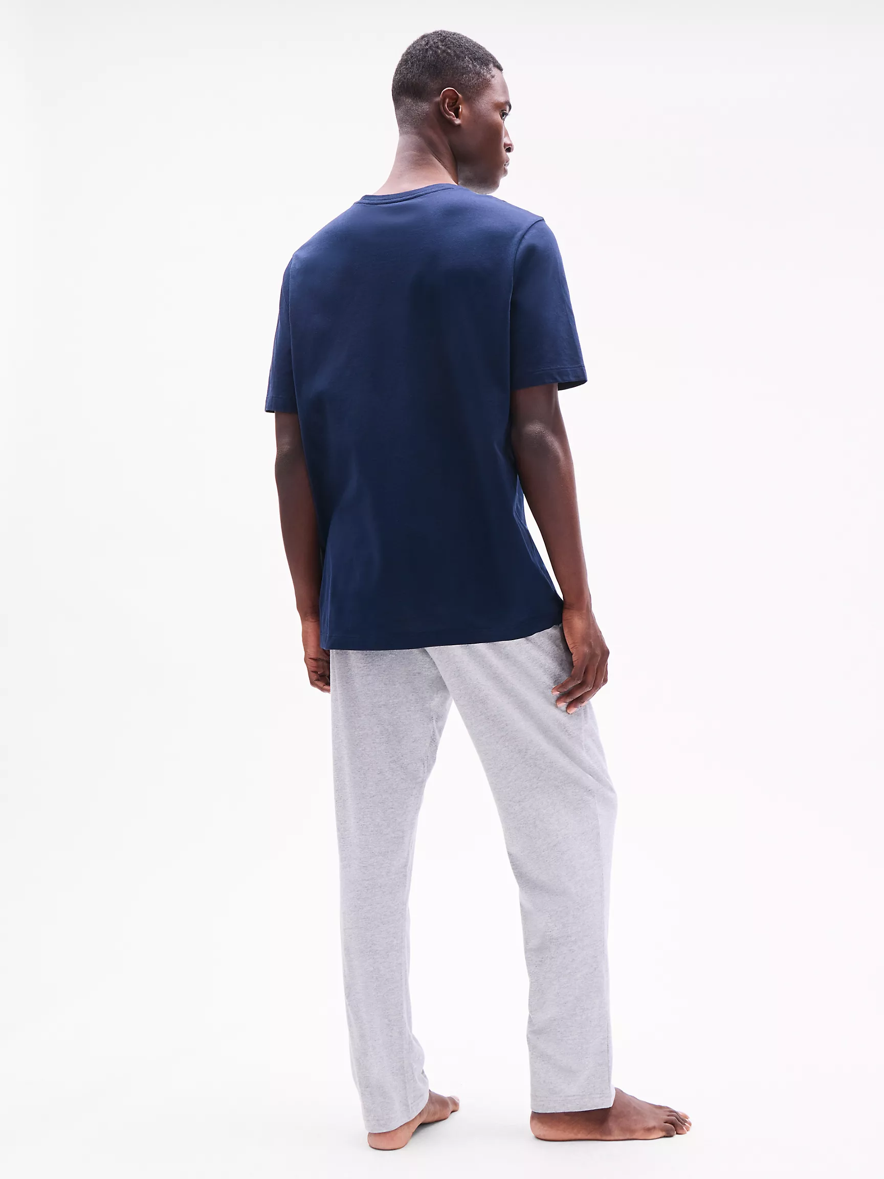 Мужская одежда для сна Tommy Hilfiger, Пижамный комплект из хлопкового джерси с бархатистой отделкой