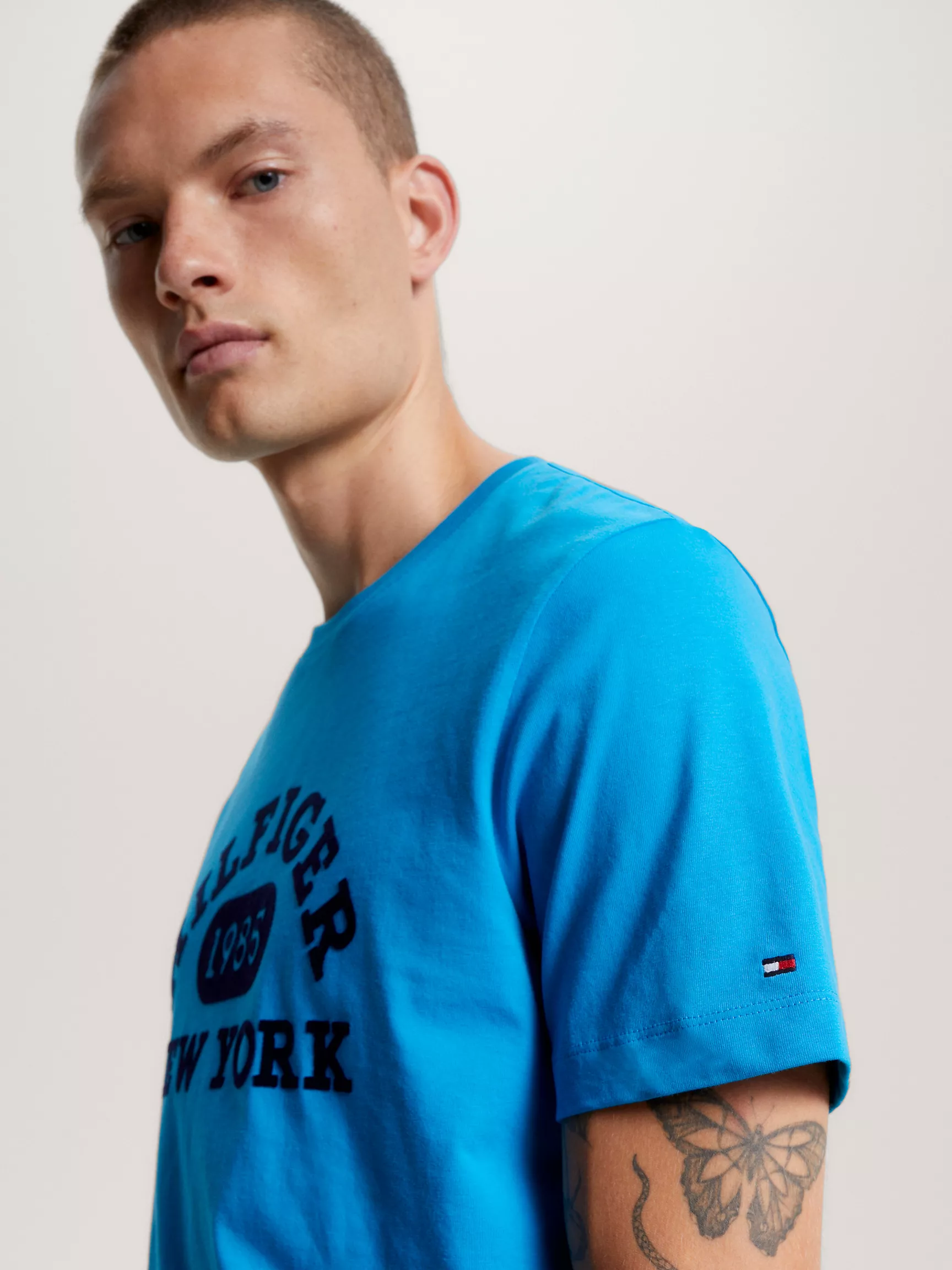 Мужская футболка Tommy Hilfiger, Футболка с университетским монограммным логотипом