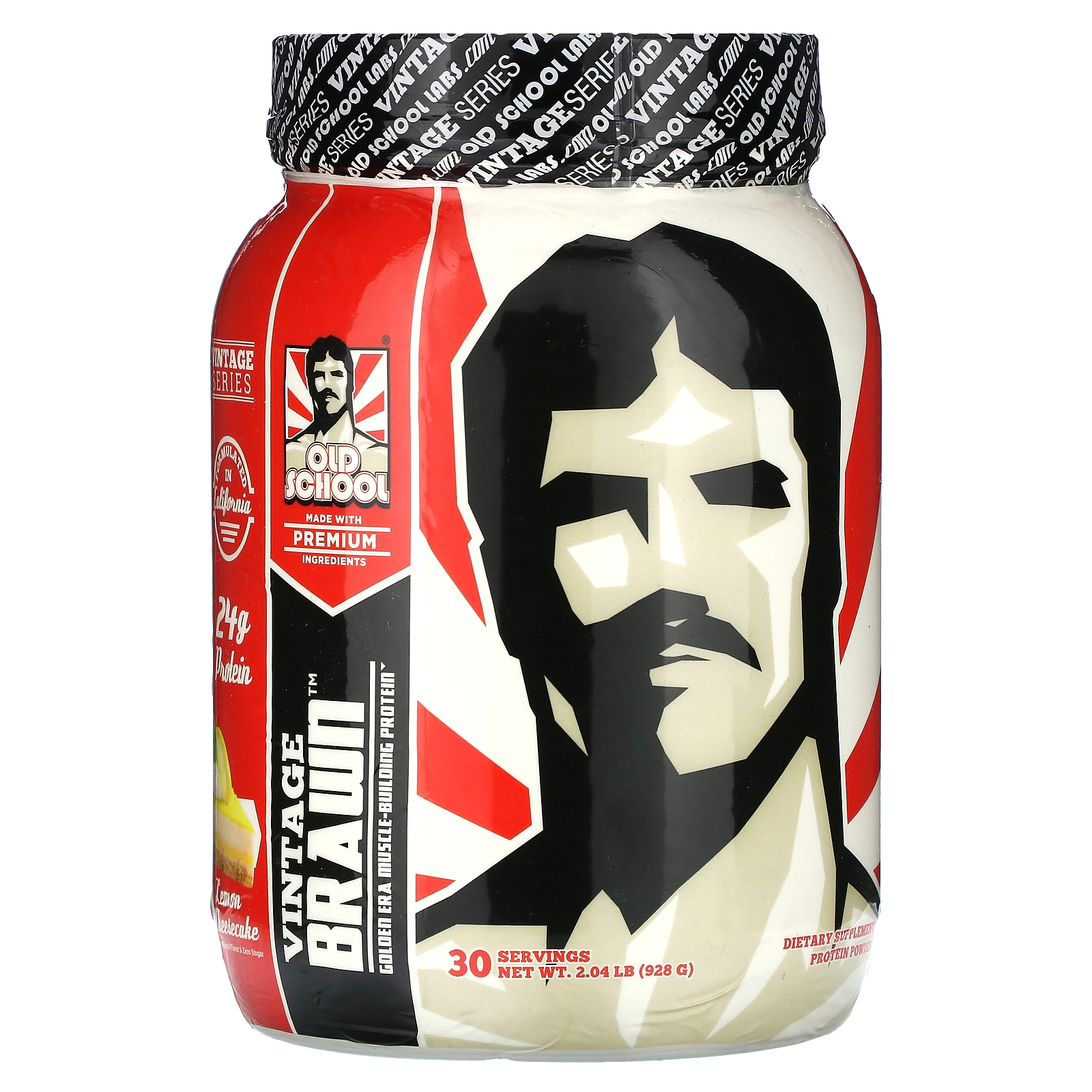 Old School Labs, Vintage Brawn, порошок Golden Era для наращивания мышечной массы, лимонный чизкейк, 928 г (2,04 фунта)
