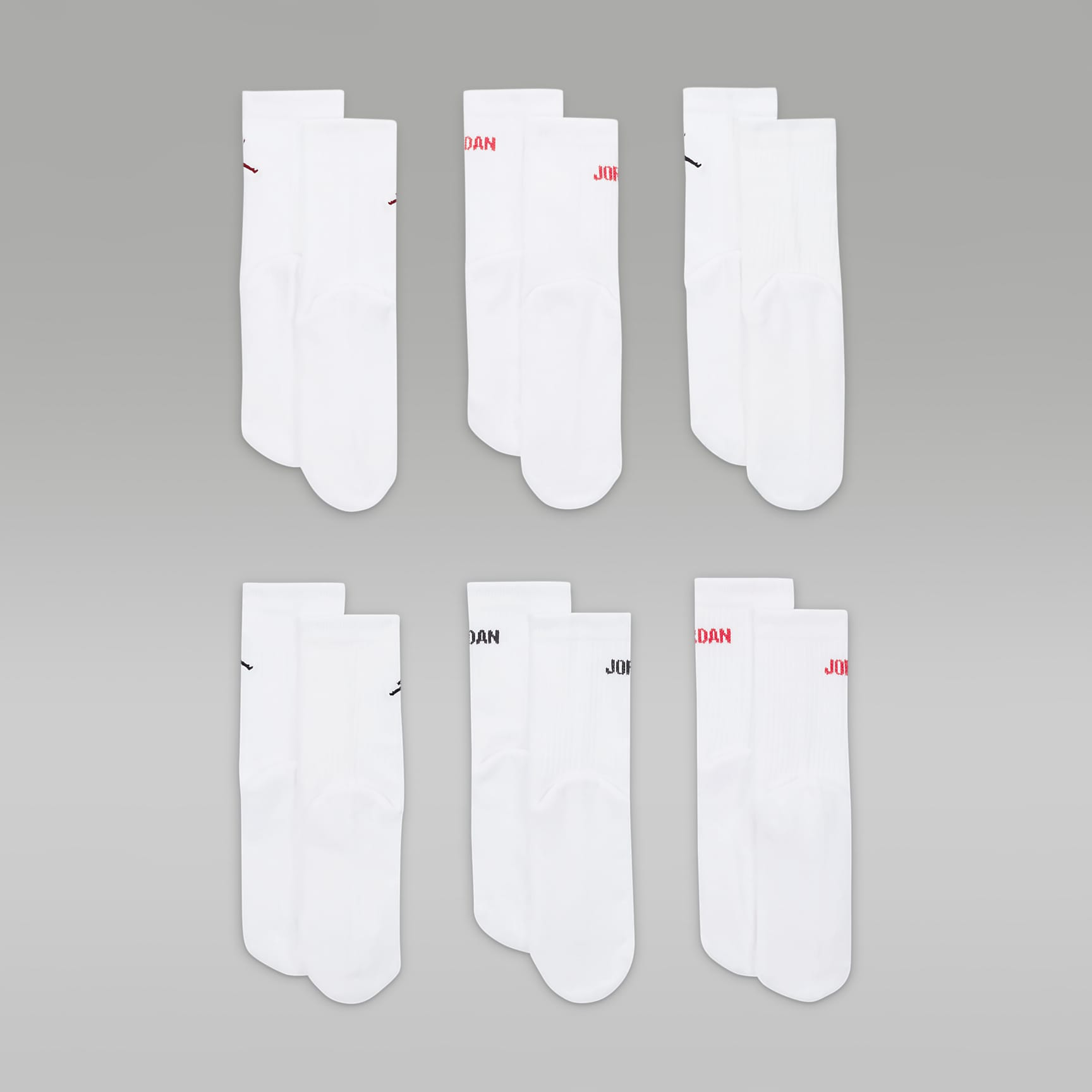 Jordan Legend Kids' Crew Socks Box Set (6-Pairs)