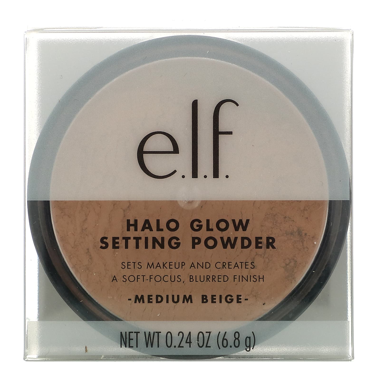 E.L.F., Halo Glow, закрепляющая пудра, светло-бежевый, 6,8 г (0,24 унции)