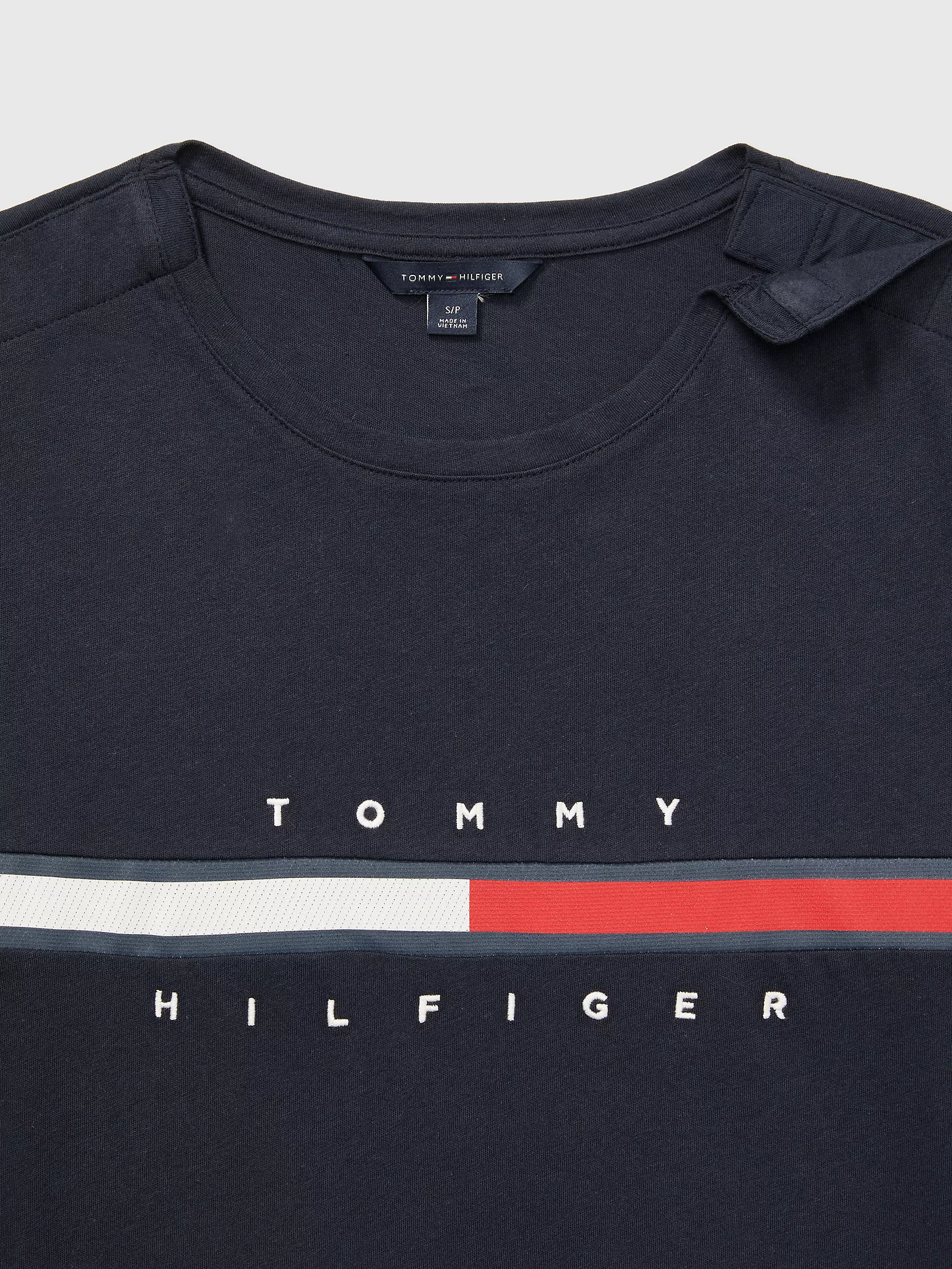 Женская футболка Tommy Hilfiger, Полосатая футболка с фирменным логотипом