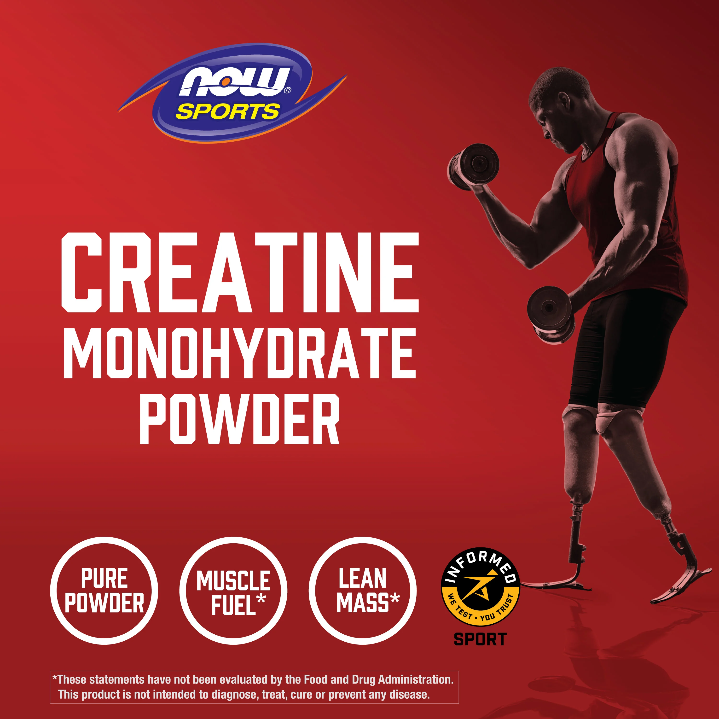 NOW Foods, Sports, моногидрат креатина, 1 кг (2,2 фунта)