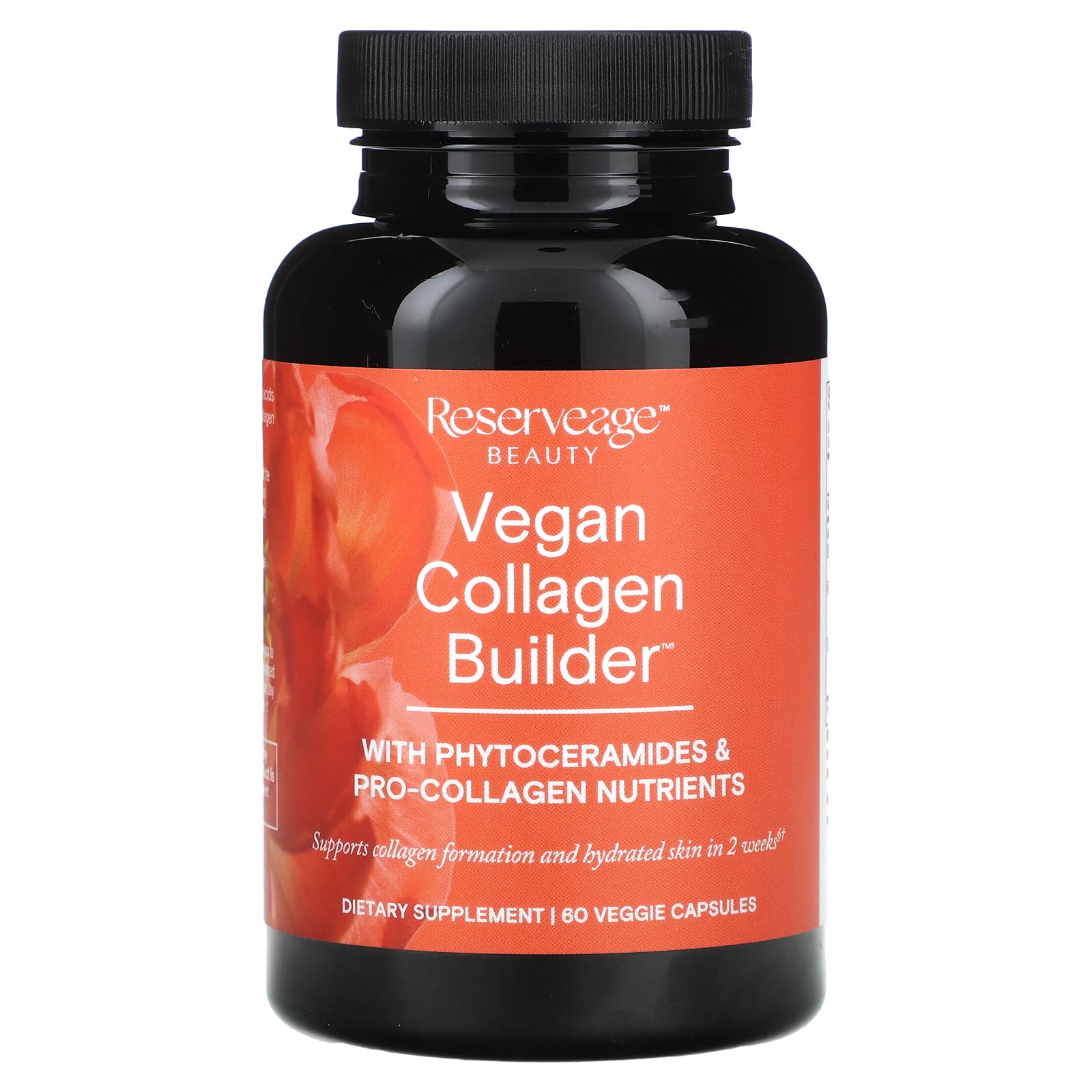 Reserveage Beauty, Vegan Collagen Builder, 60 растительных капсул