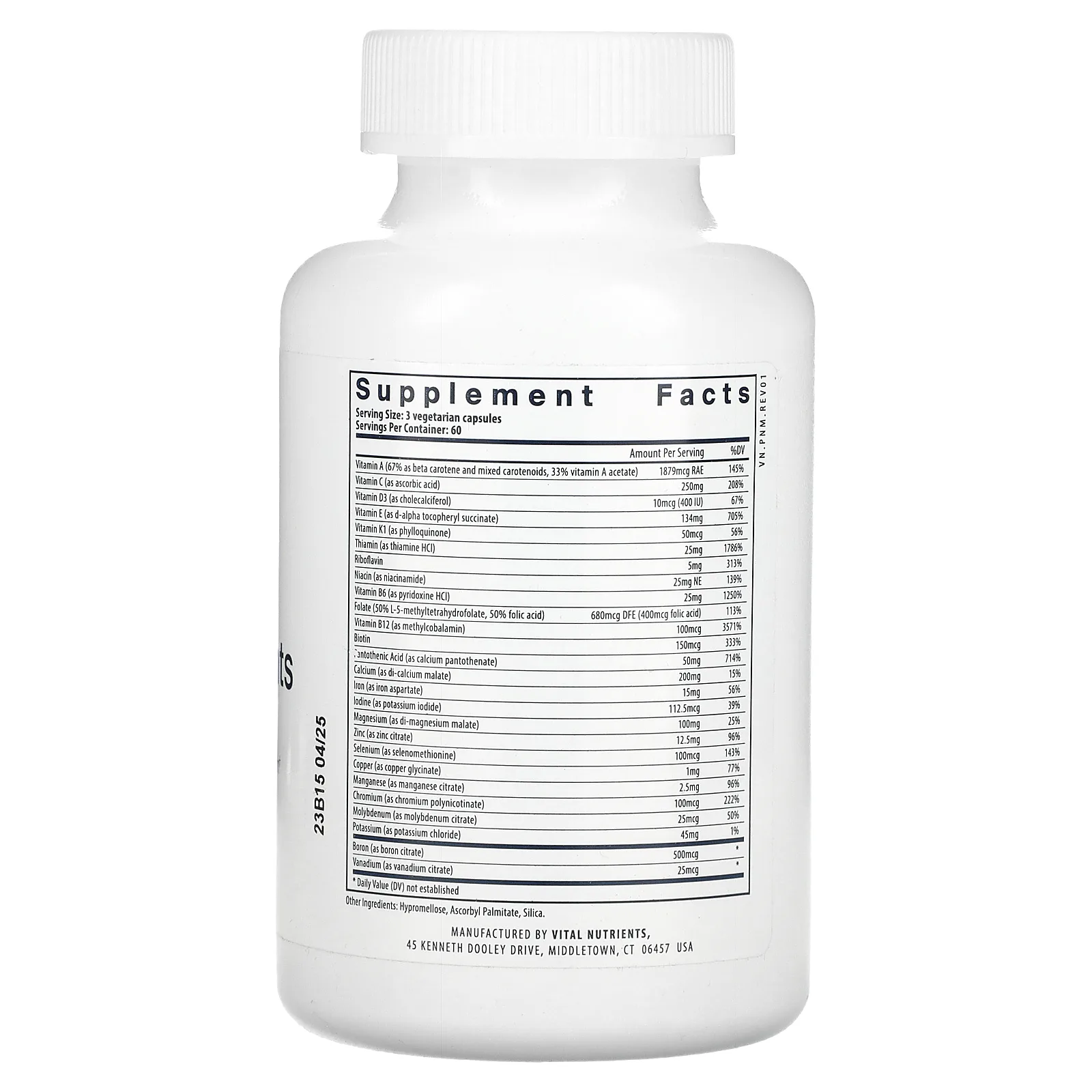 Vital Nutrients, мультипитательные вещества для беременных, 180 вегетарианских капсул