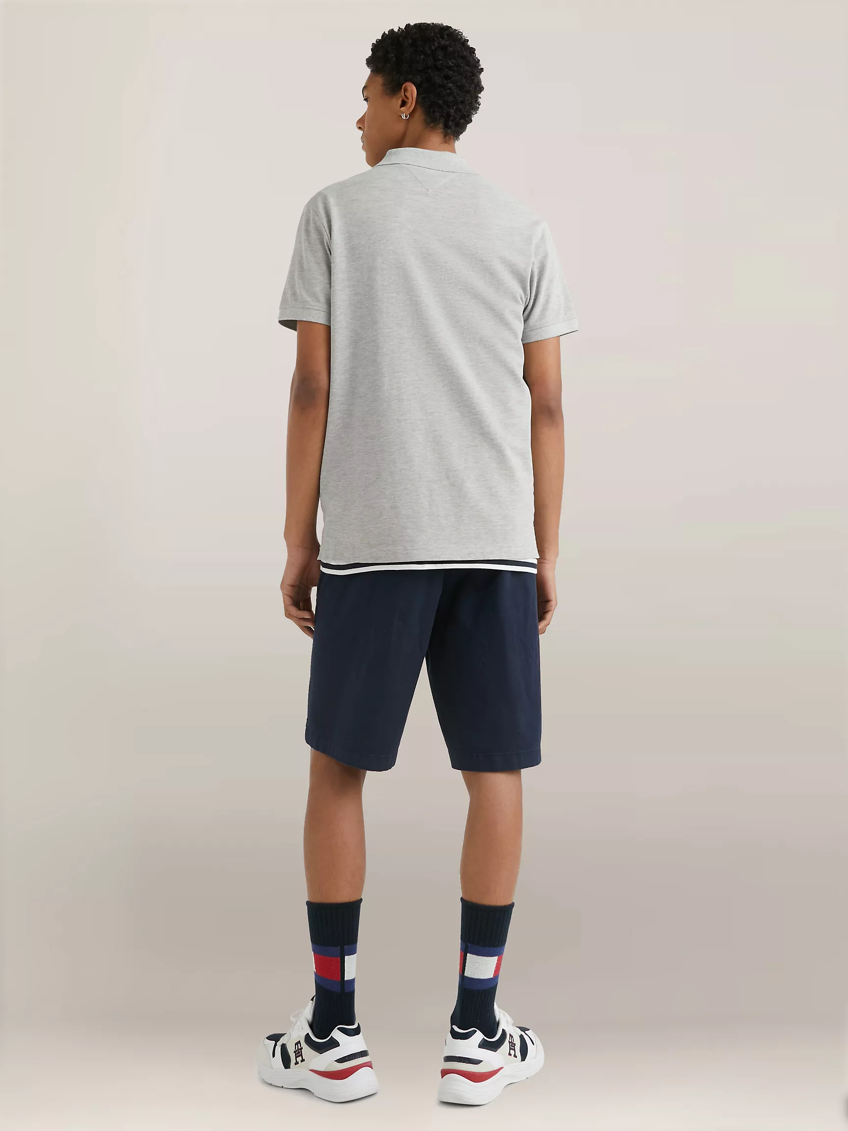 Мужское поло Tommy Hilfiger, Приталенное полосатое поло Tommy