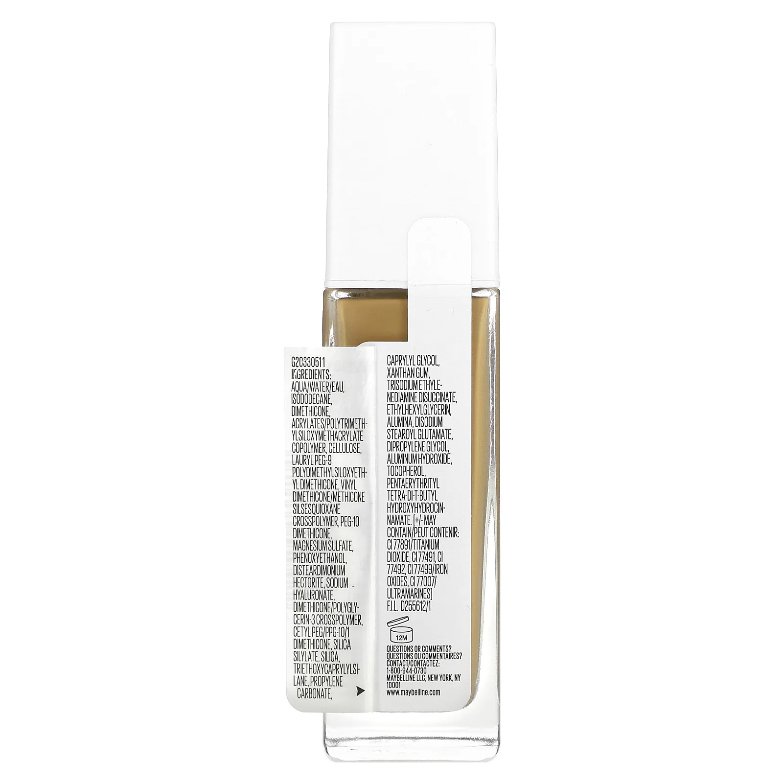 Maybelline, Super Stay, тональный крем для активного образа жизни, оттенок 332 «золотая карамель», 30 мл (1 жидк. унция)