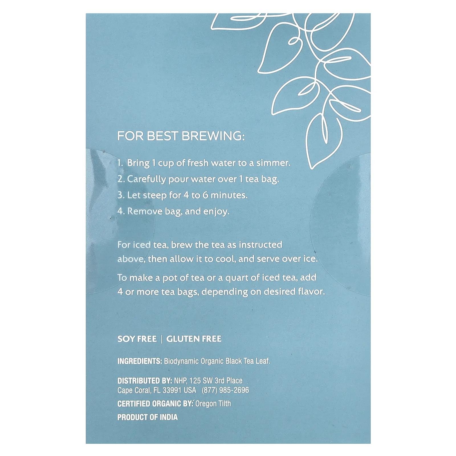 Dr. Mercola, Biodynamic, органический английский завтрак, черный чай, 18 чайных пакетиков, 36 г (1,27 унции)