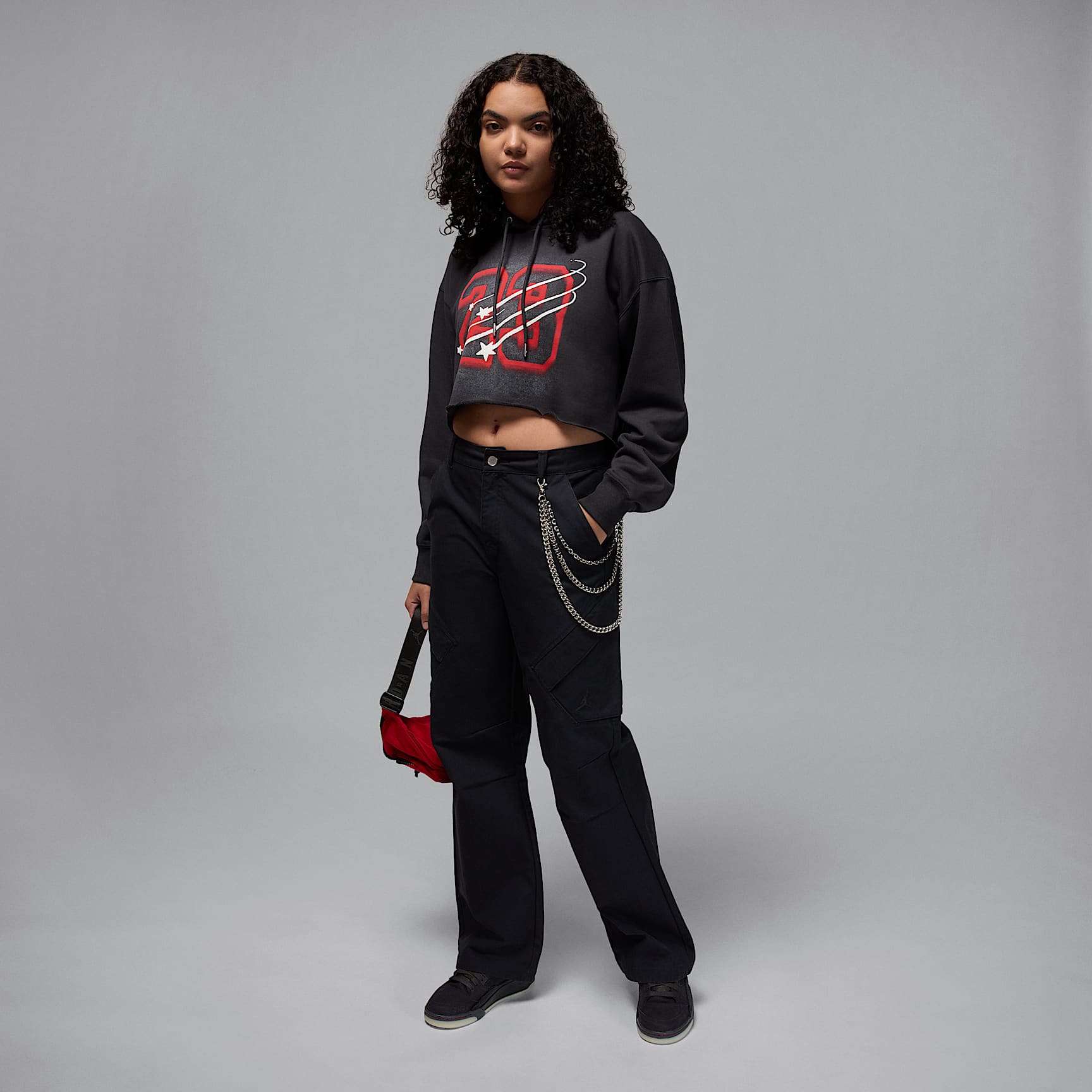 Jordan Flight Fleece Women's Cropped Satin-Lined Hoodie