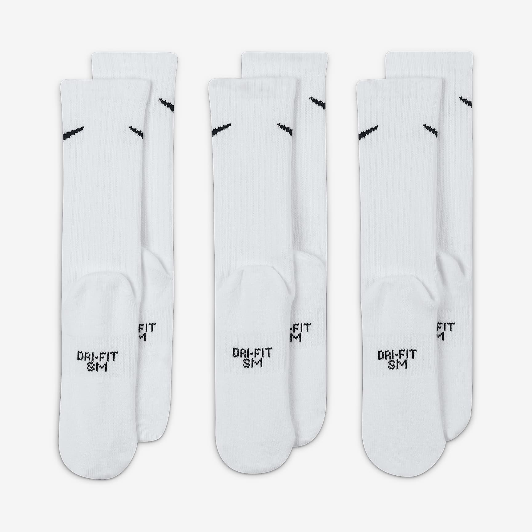 Nike Everyday Kids' Cushioned Crew Socks (3 Pairs)