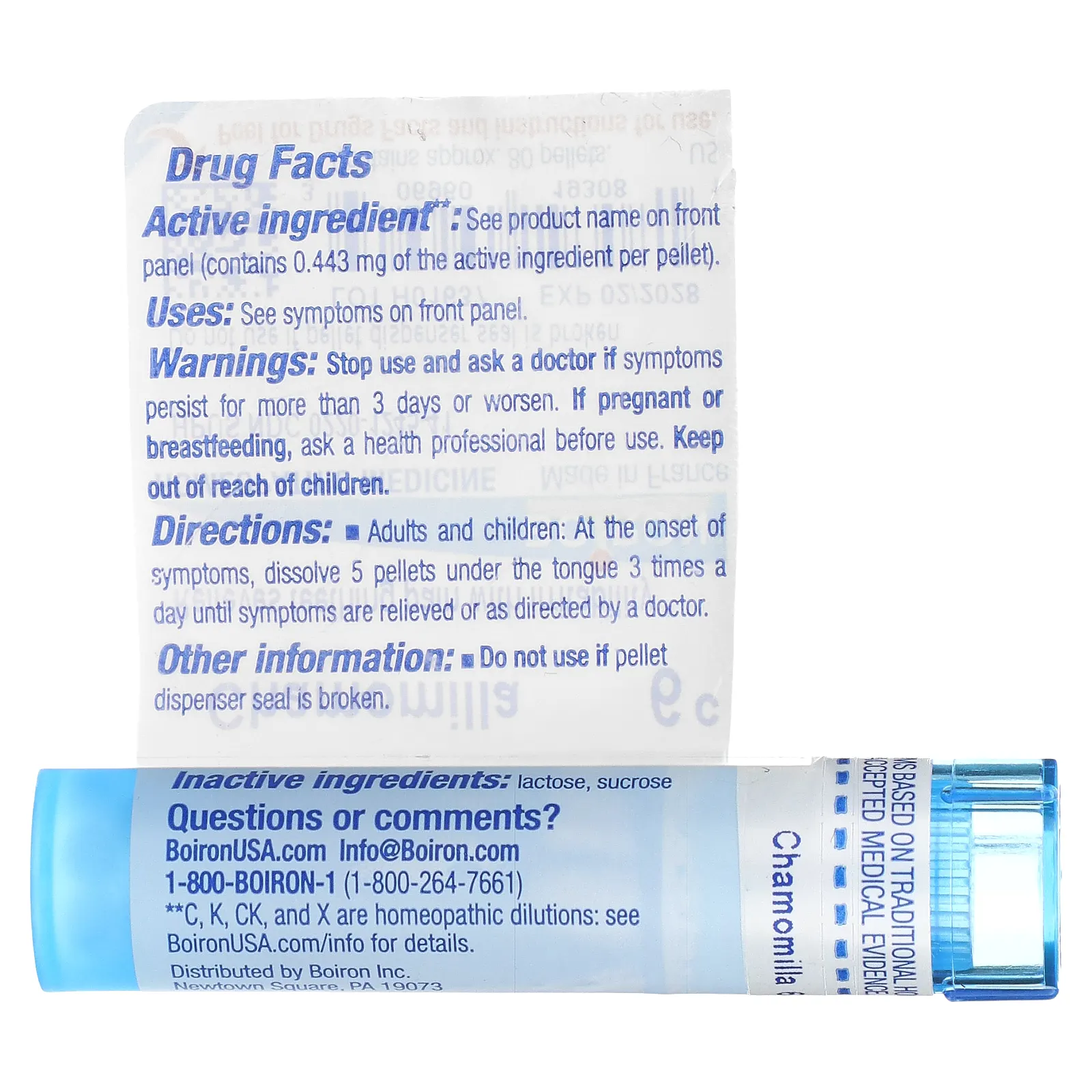 Boiron, Ромашка, 6C, прибл. 80 гранул