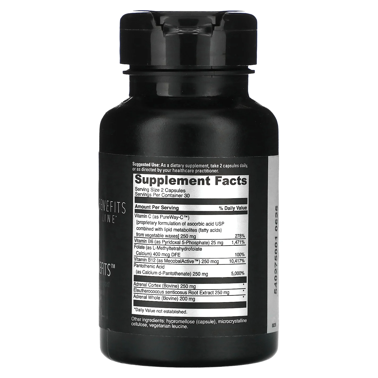 DaVinci Laboratories of Vermont, Benefits Line, Adrenal Benefits, 60 капсул