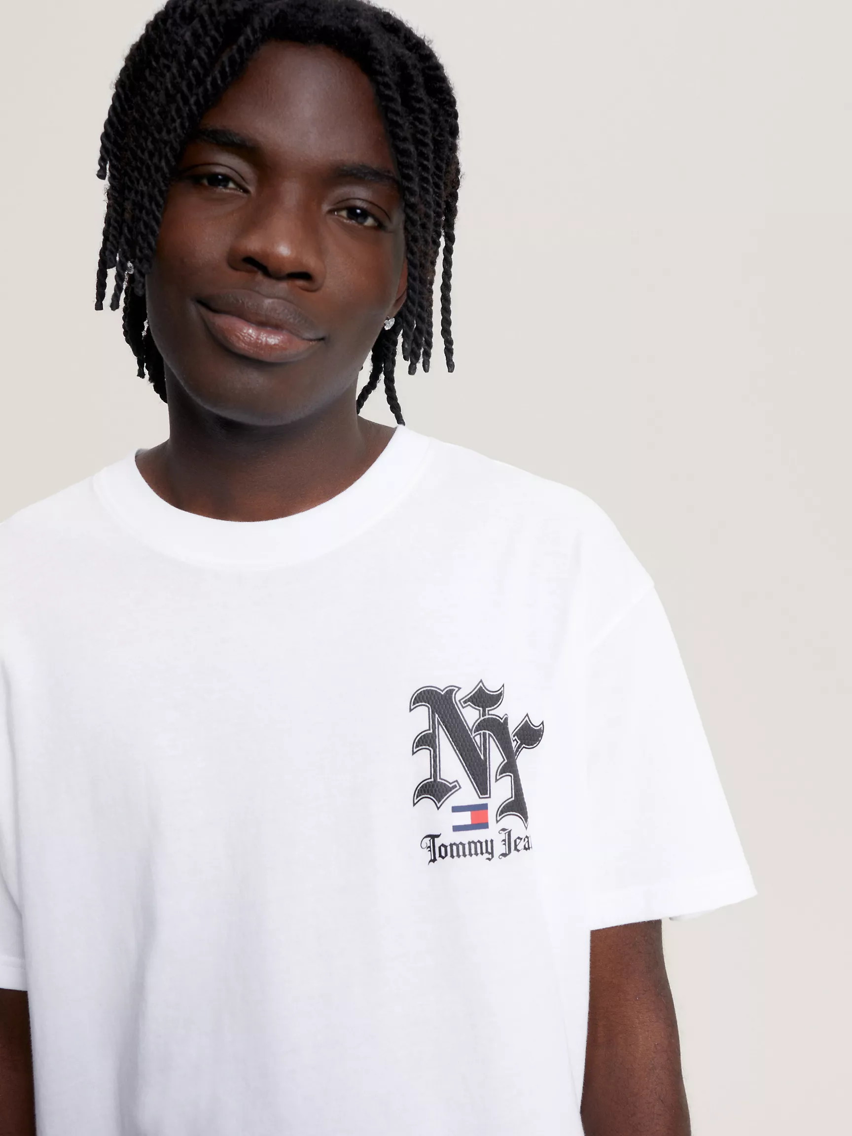 Мужская футболка Tommy Hilfiger, Футболка с коротким рукавом в стиле гранж