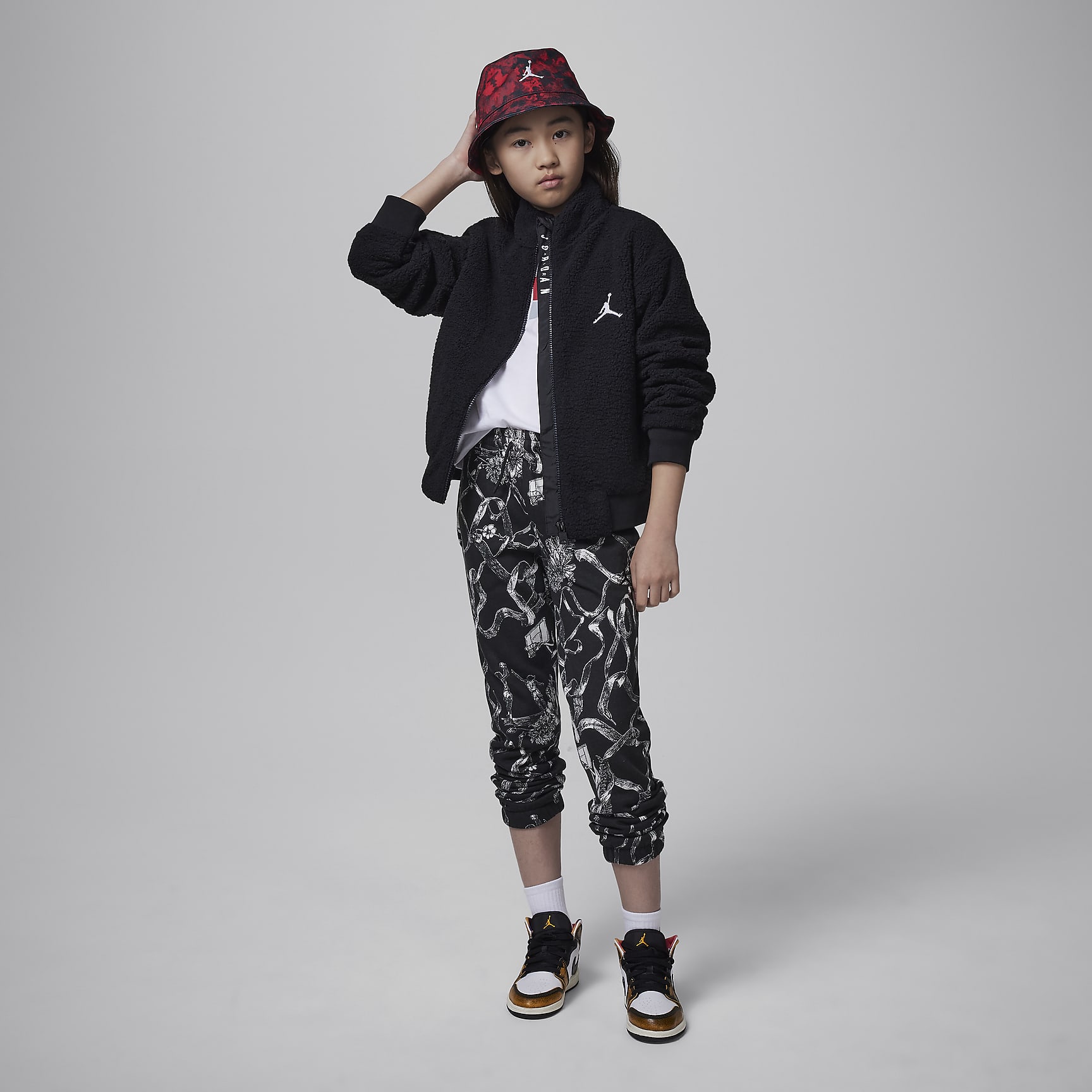 Jordan Big Kids' Jumpman High Pile Jacket