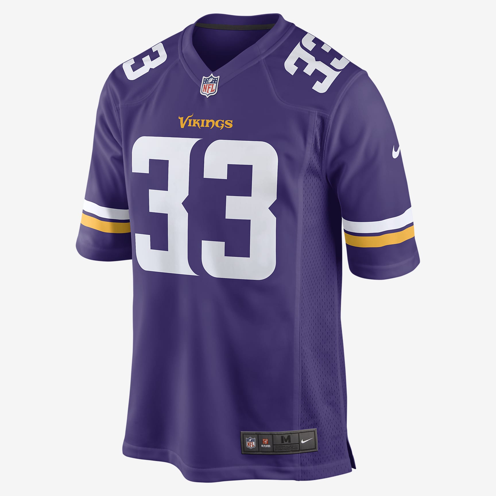 Aaron Jones Minnesota Vikings Men's Nike NFL Game Football Jersey