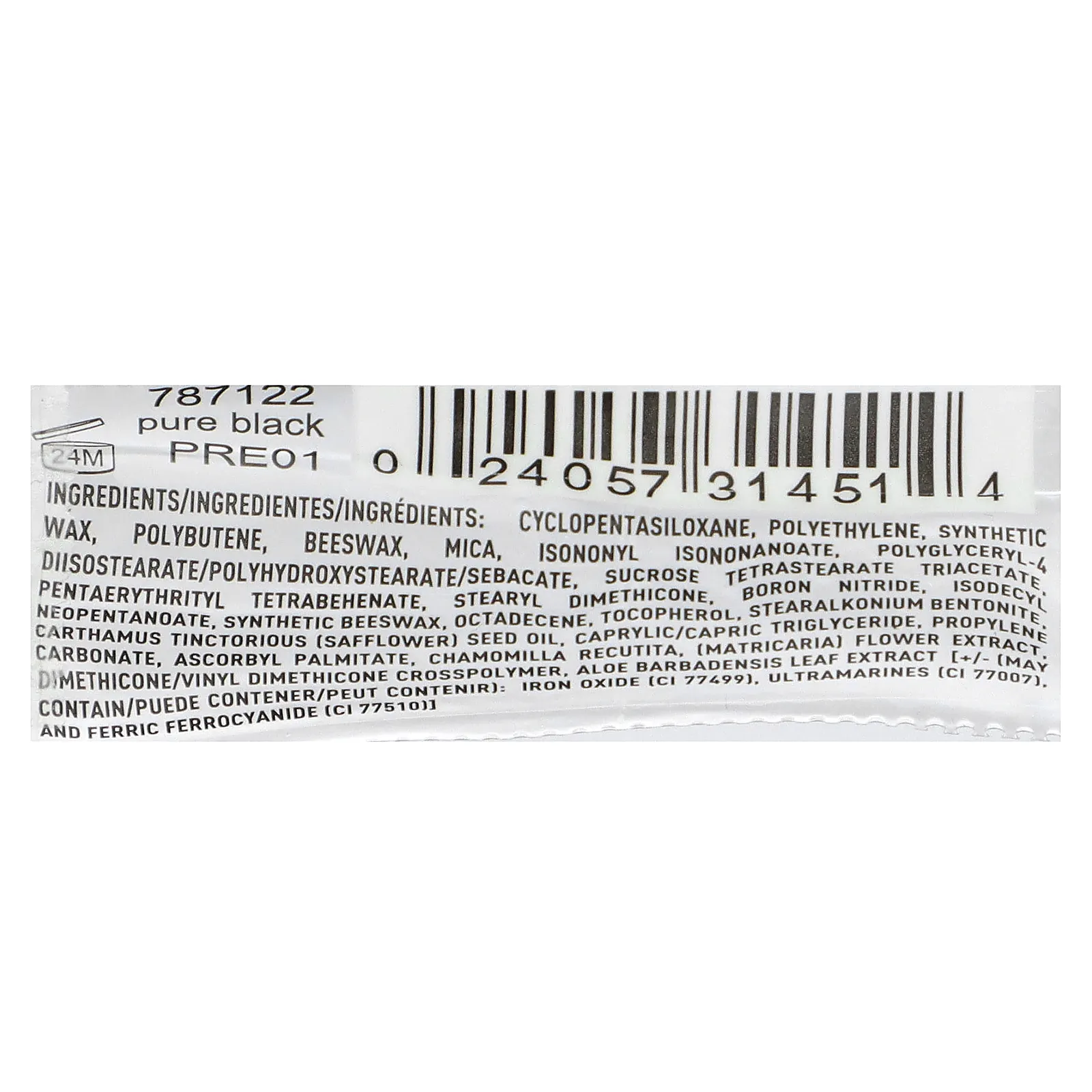 Palladio, Выдвижная водостойкая подводка для глаз, чистый черный, 0,28 г (0,01 унции)