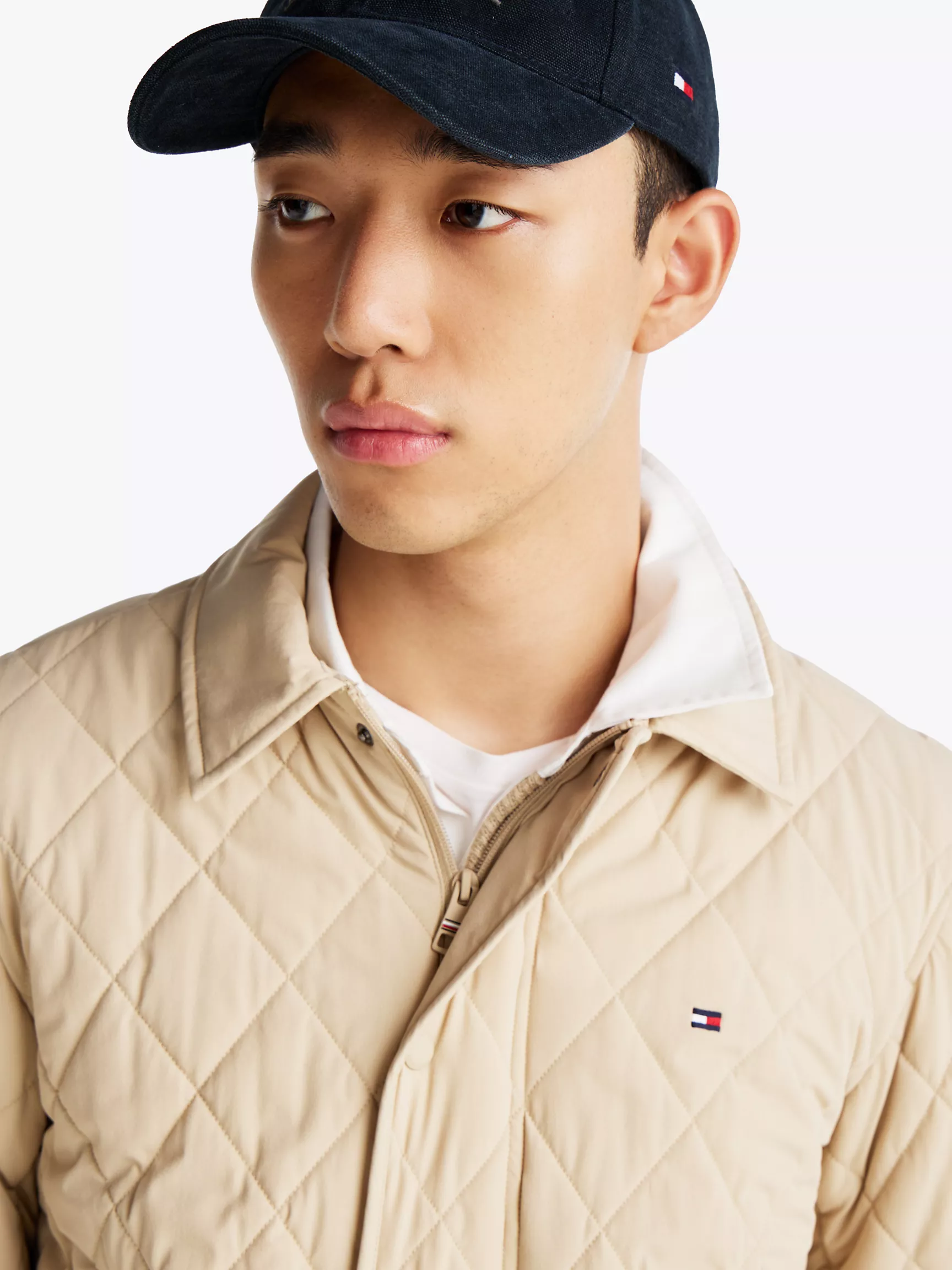 Мужская куртка Tommy Hilfiger, Стеганая рабочая куртка с ромбовидным узором