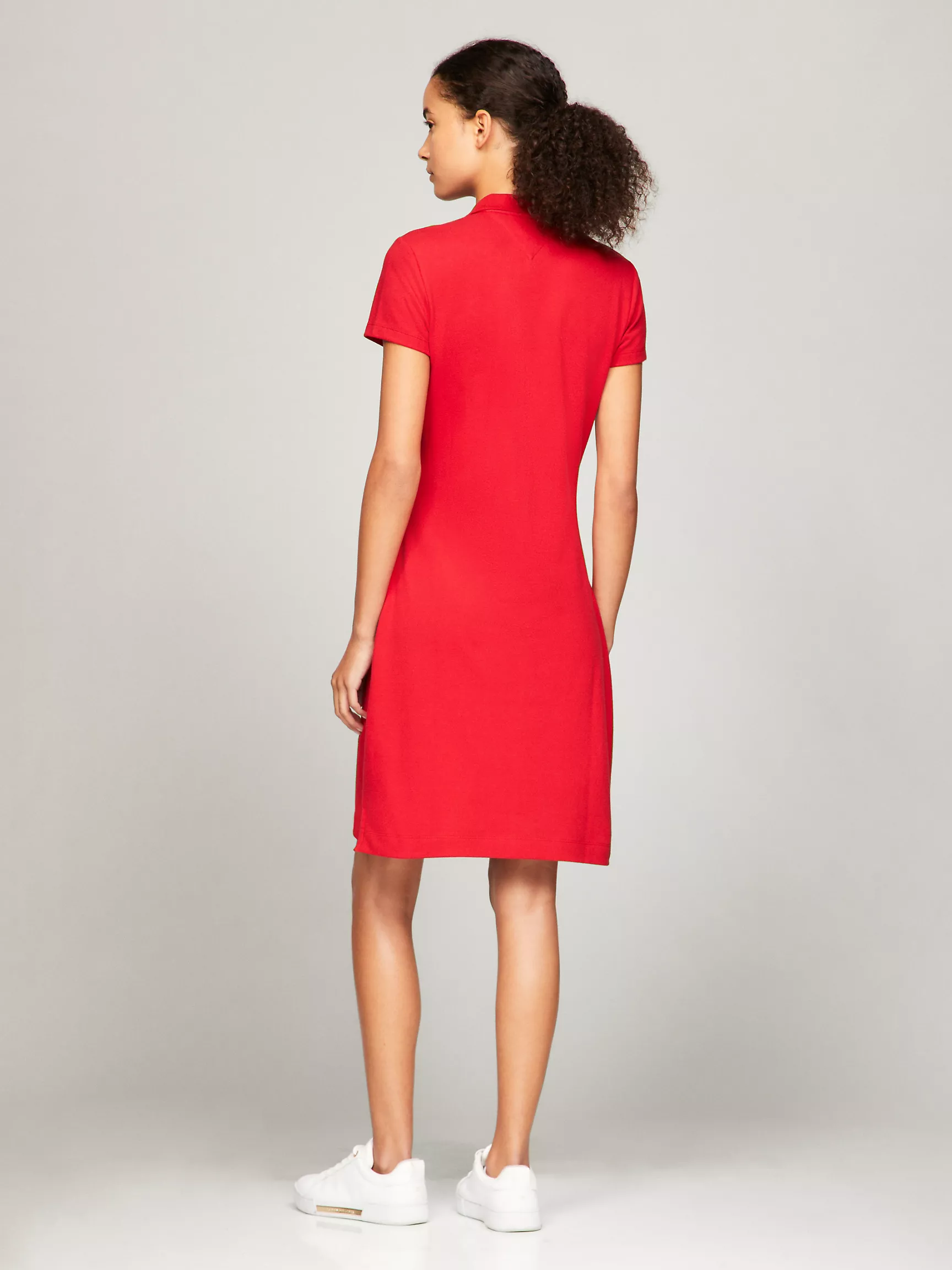 Женское платье Tommy Hilfiger, Приталенное платье-поло из эластичного хлопка