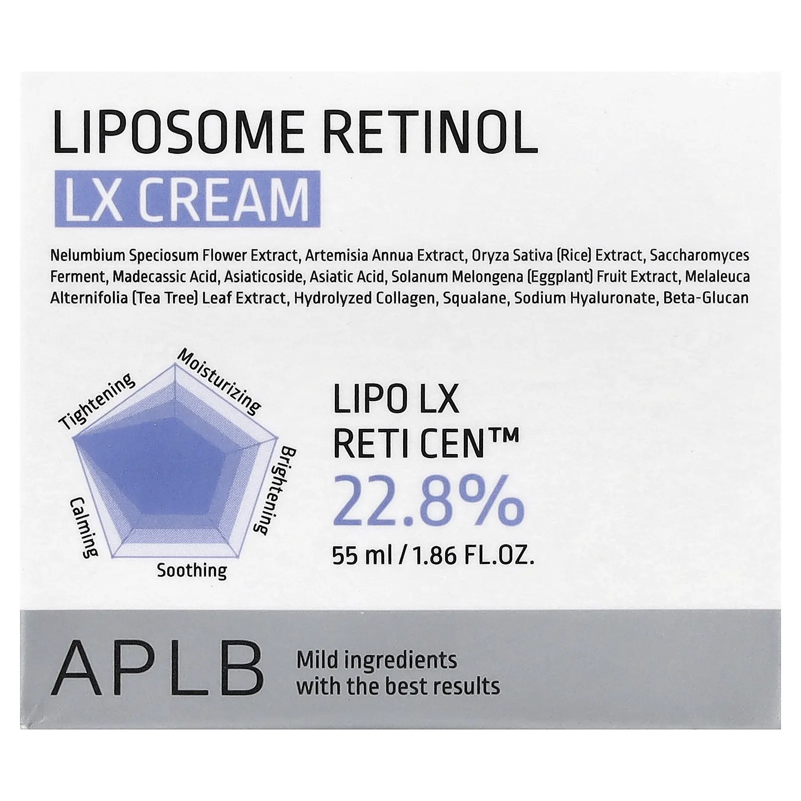 APLB, Liposome Retinol LX Cream, 55 мл (1,86 жидк. Унции)