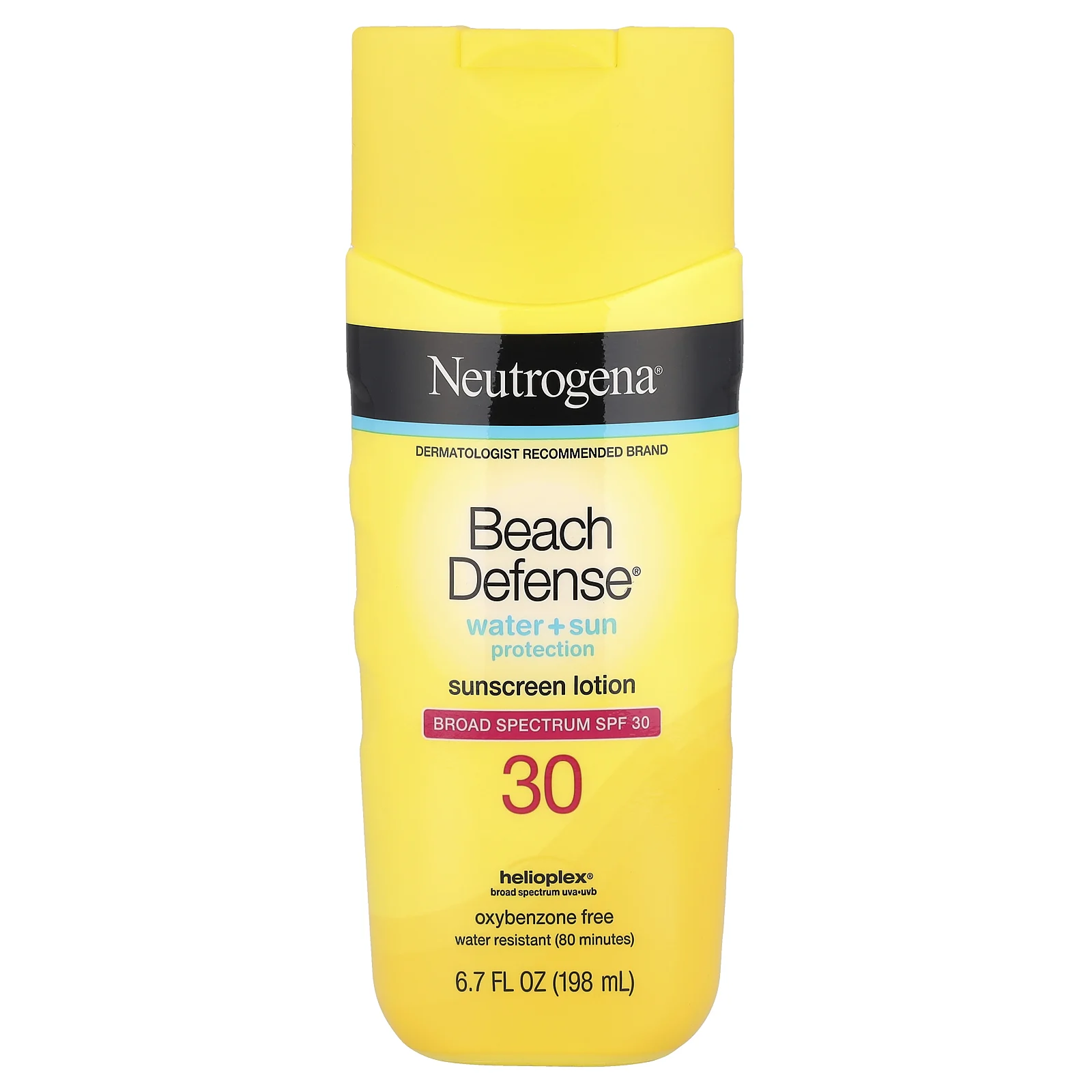 Neutrogena, Beach Defense, солнцезащитный лосьон, SPF 30,198 мл (6,7 жидк. унции)