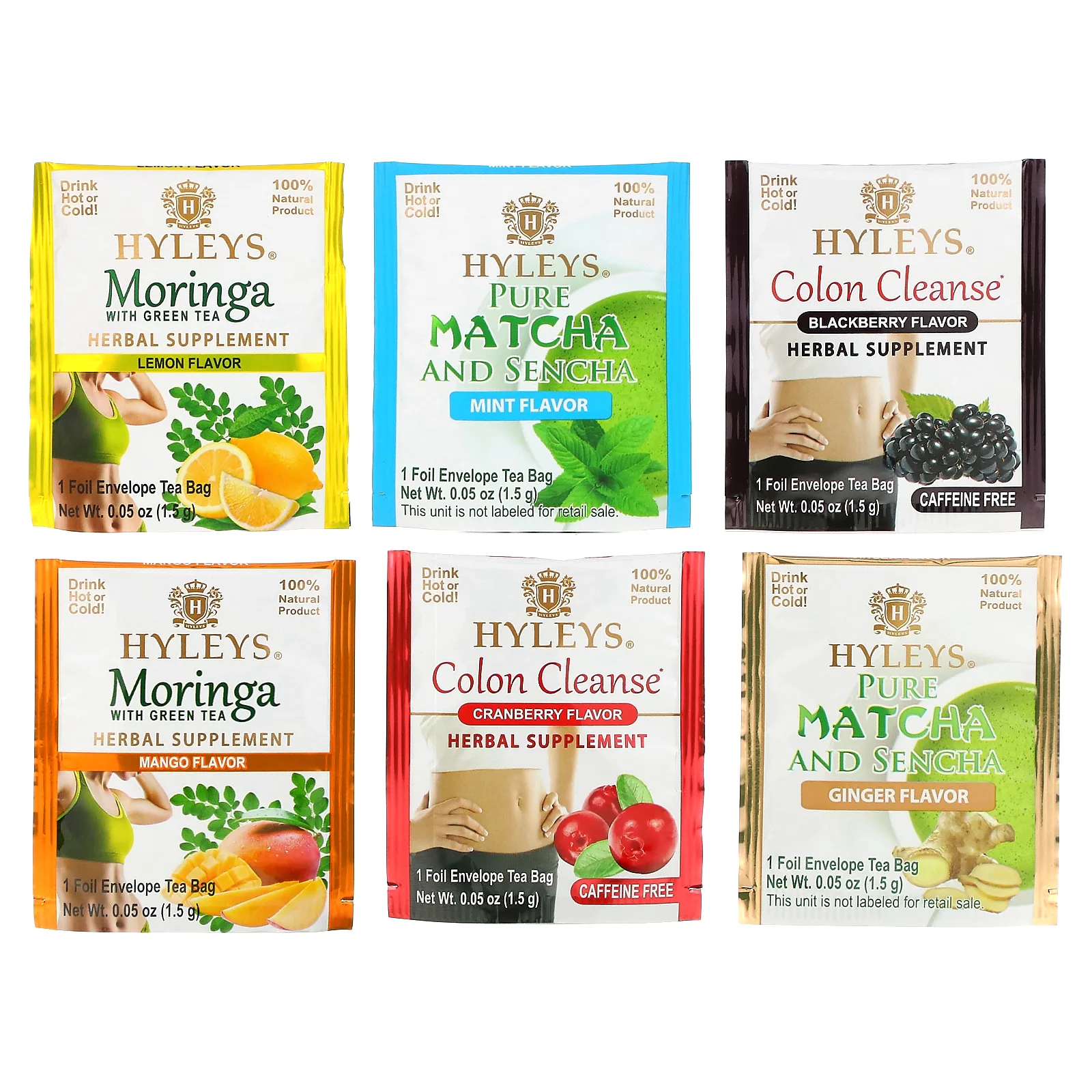 Hyleys Tea, Набор для очищения 14 дней, 42 чайных пакетика, 2,22 унции (63 г)