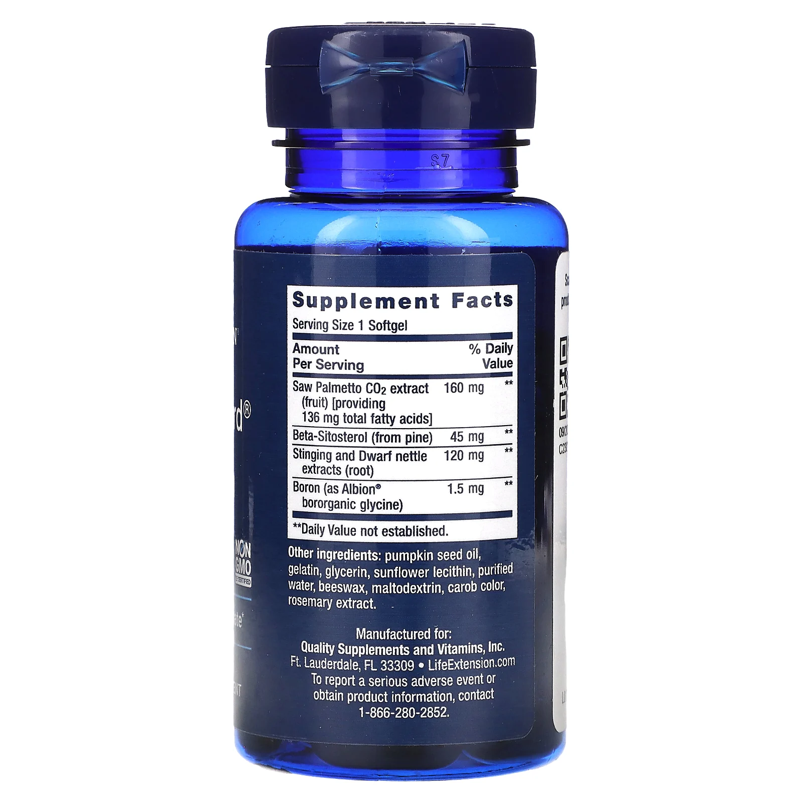 Life Extension, PalmettoGuard, сереноя и корень крапивы с бета-ситостеролом, 60 капсул