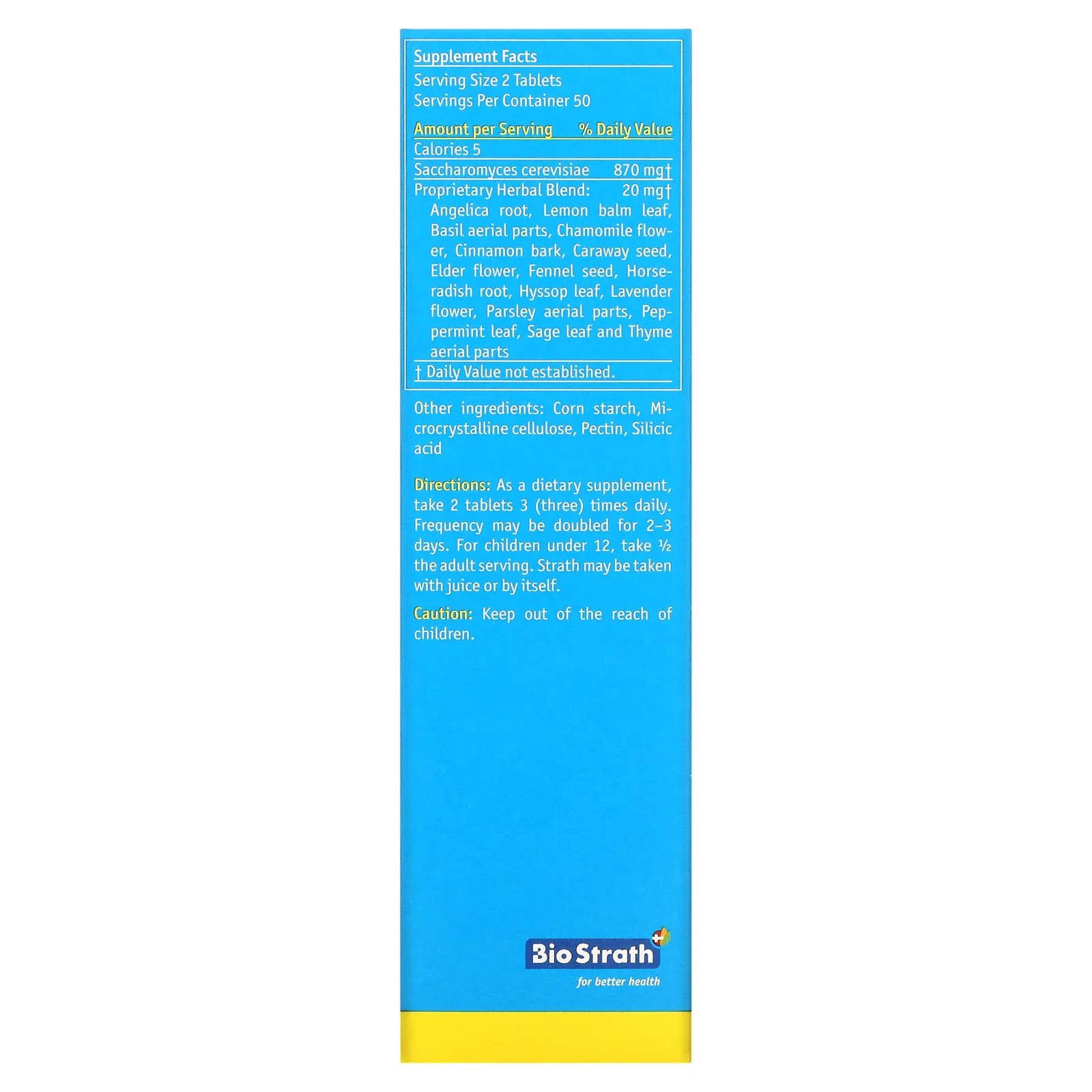 Strath от Bio-Strath, оригинальный суперпродукт, 100 таблеток