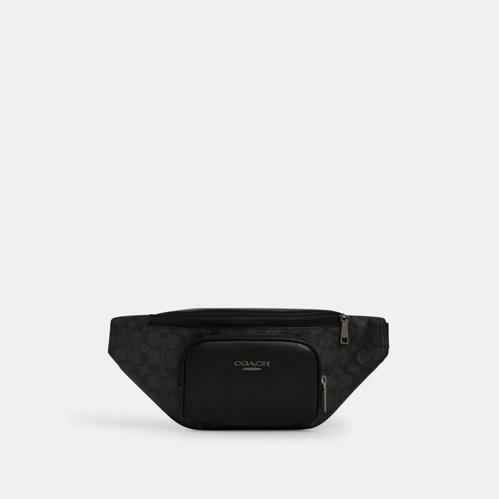 Сумка COACH Racer Small Belt Bag In Signature Canvas