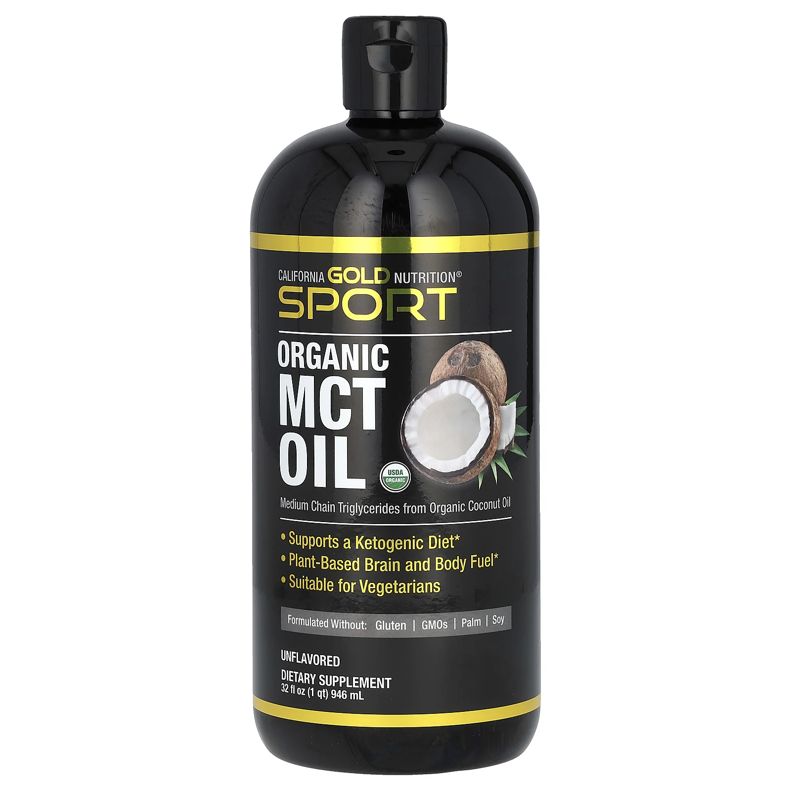 California Gold Nutrition, Sport, органическое масло среднецепочечных триглицеридов, 946 мл (32 жидк. Унции)