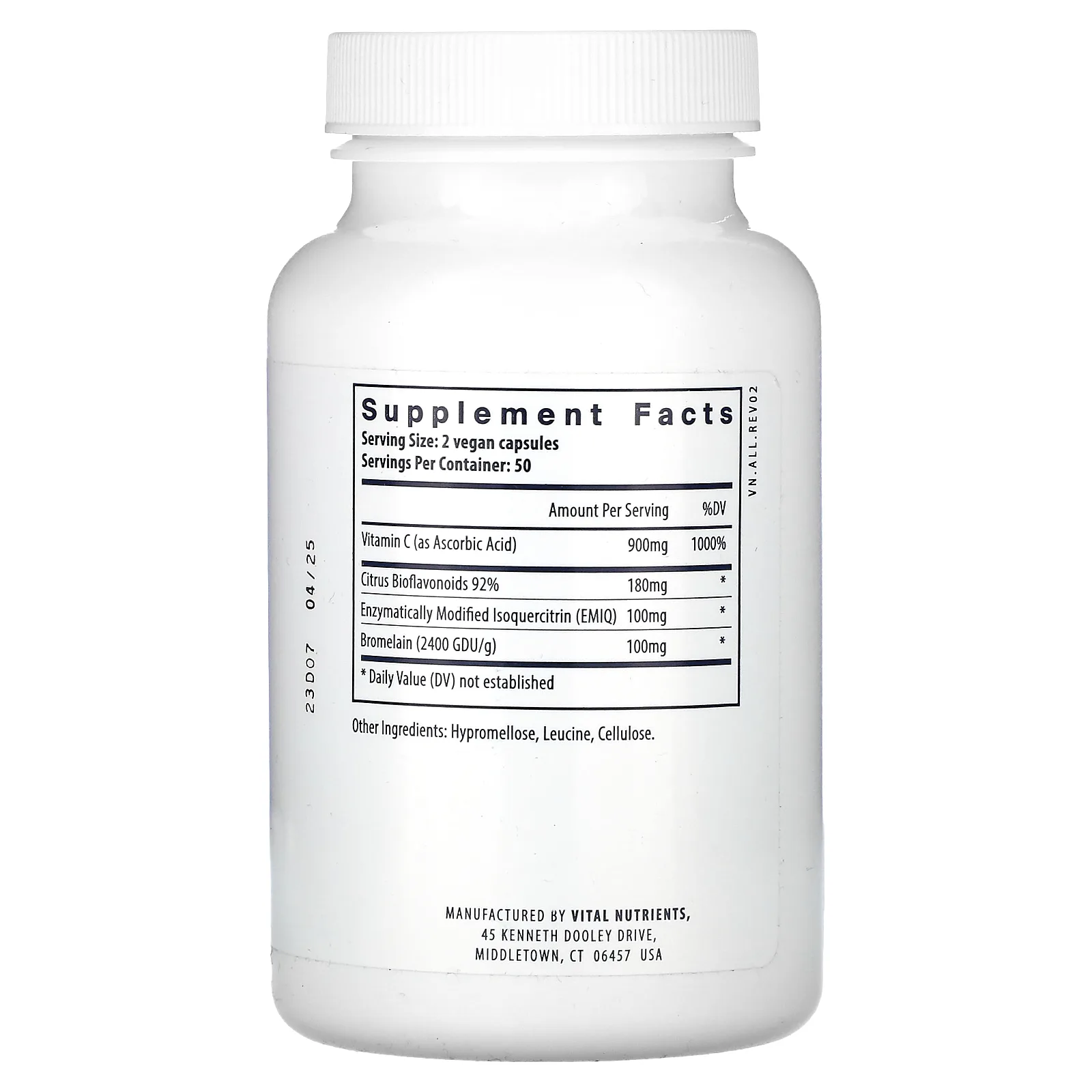 Vital Nutrients, Aller-C, 100 веганских капсул