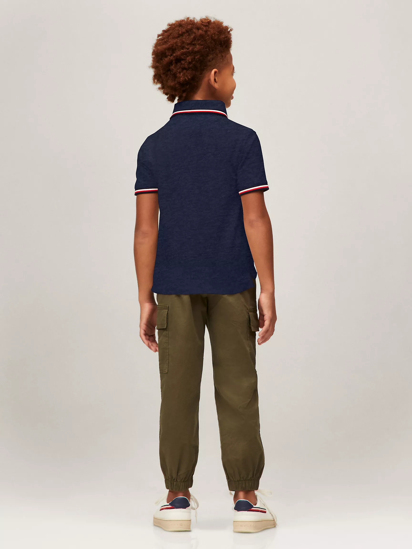 Рубашка-поло для мальчиков Tommy Hilfiger, Детское поло с коротким рукавом и влагоотводящей технологией Tommy