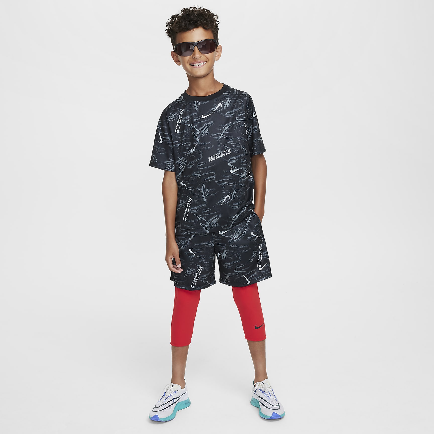 Nike Multi Big Kids' (Boys') Dri-FIT Short-Sleeve Top