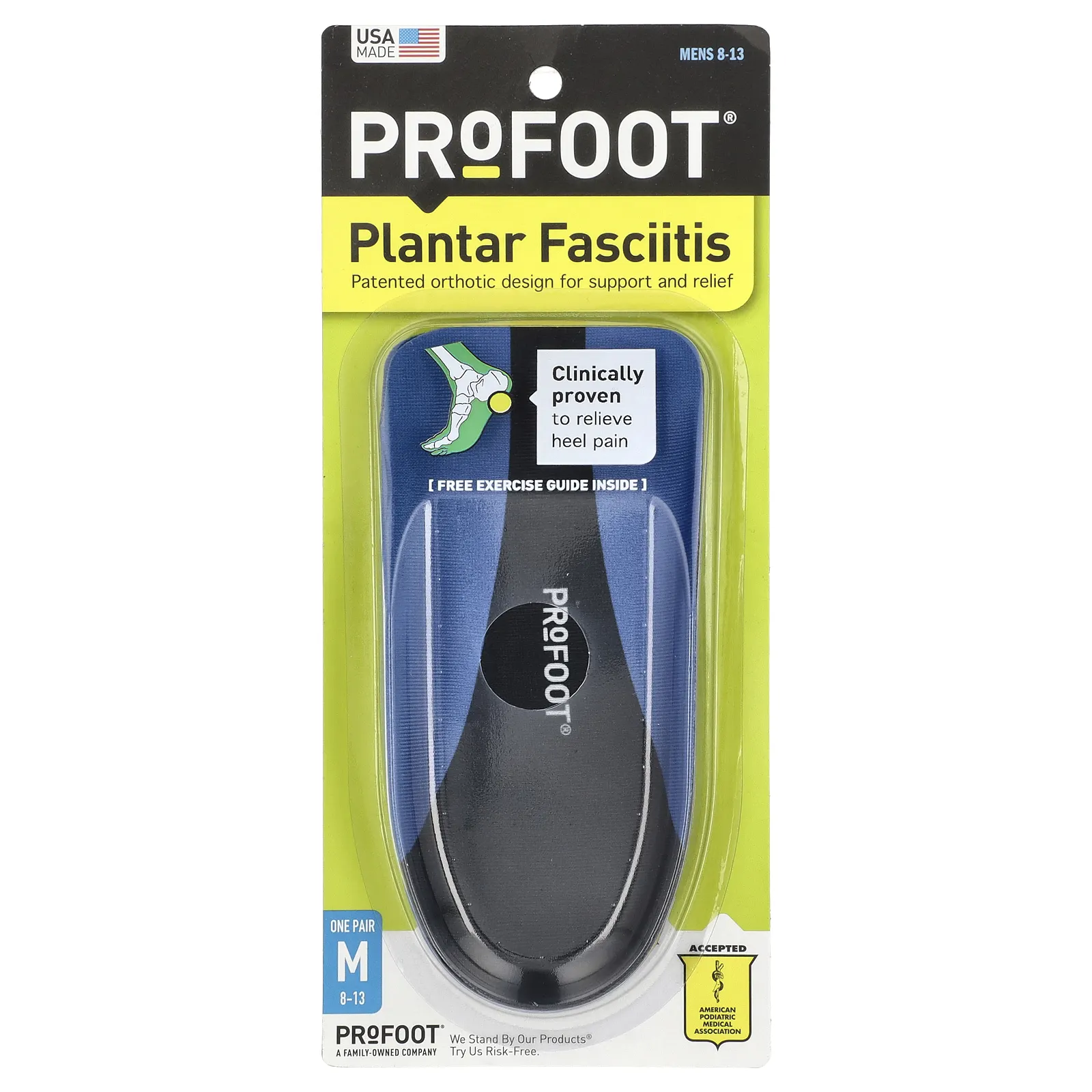 Profoot, Подошвенный фасциит, мужские 8–13 лет, 1 пара