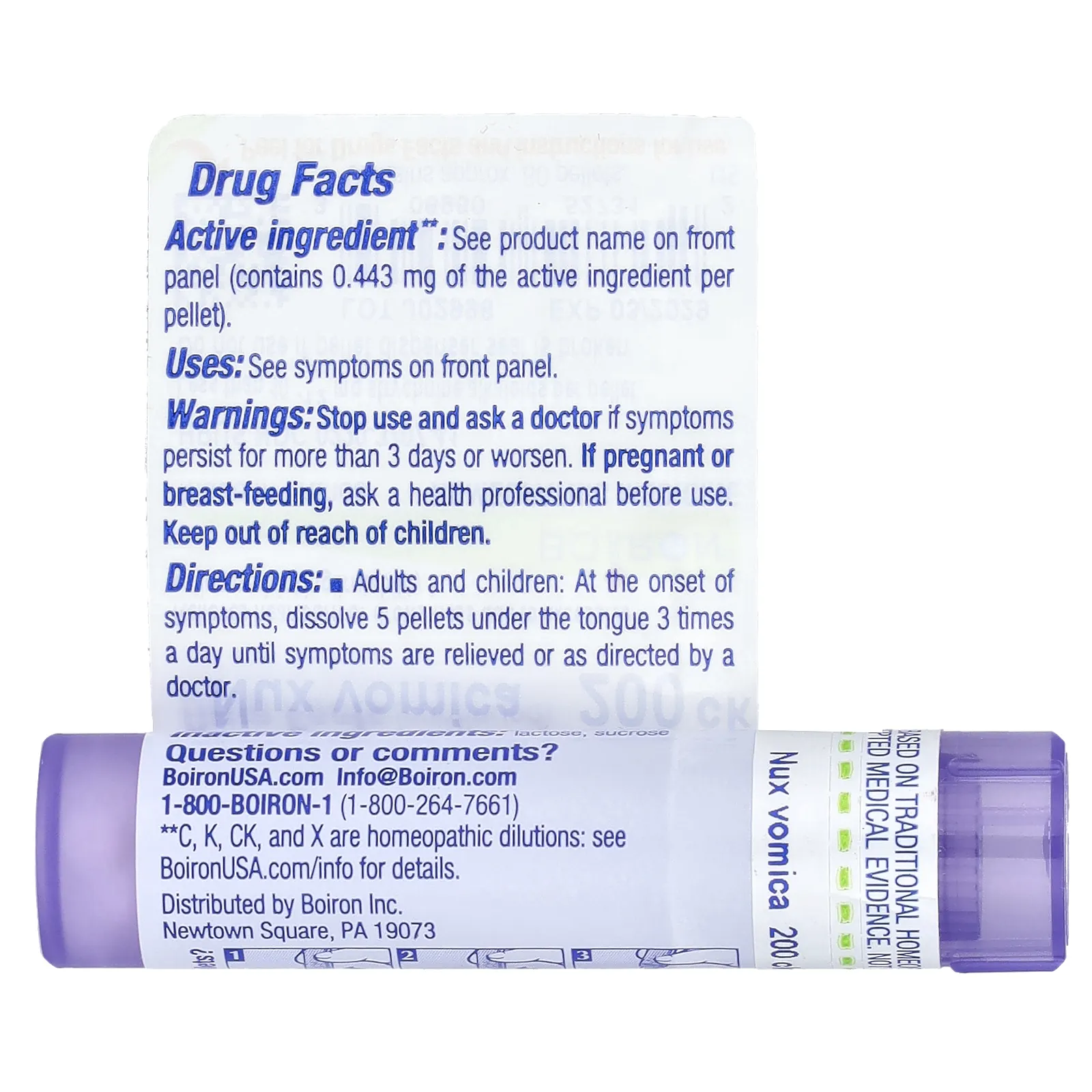 Boiron, Чилибуха, 200CK, прибл. 80 гранул