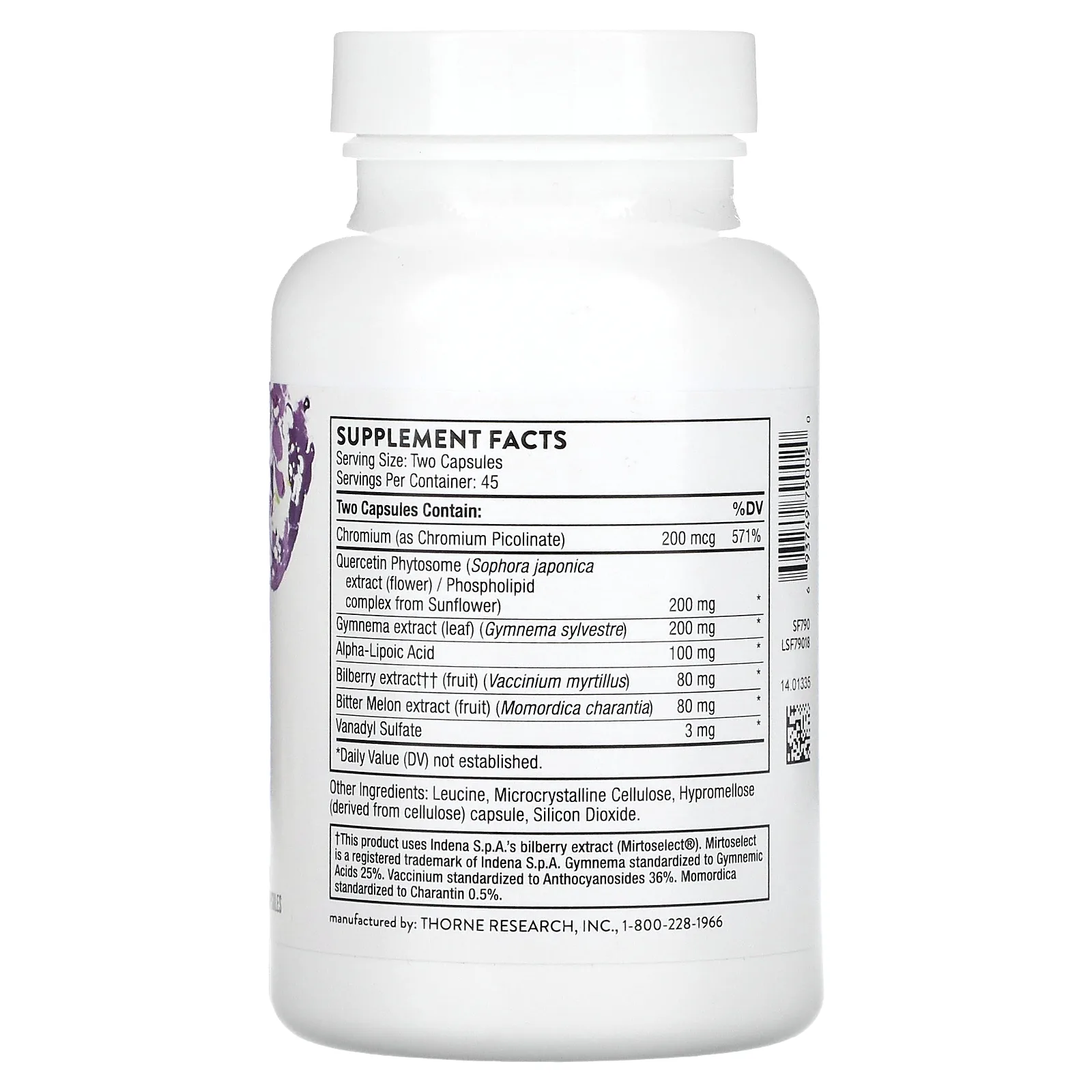 Thorne, Diabenil, 90 капсул