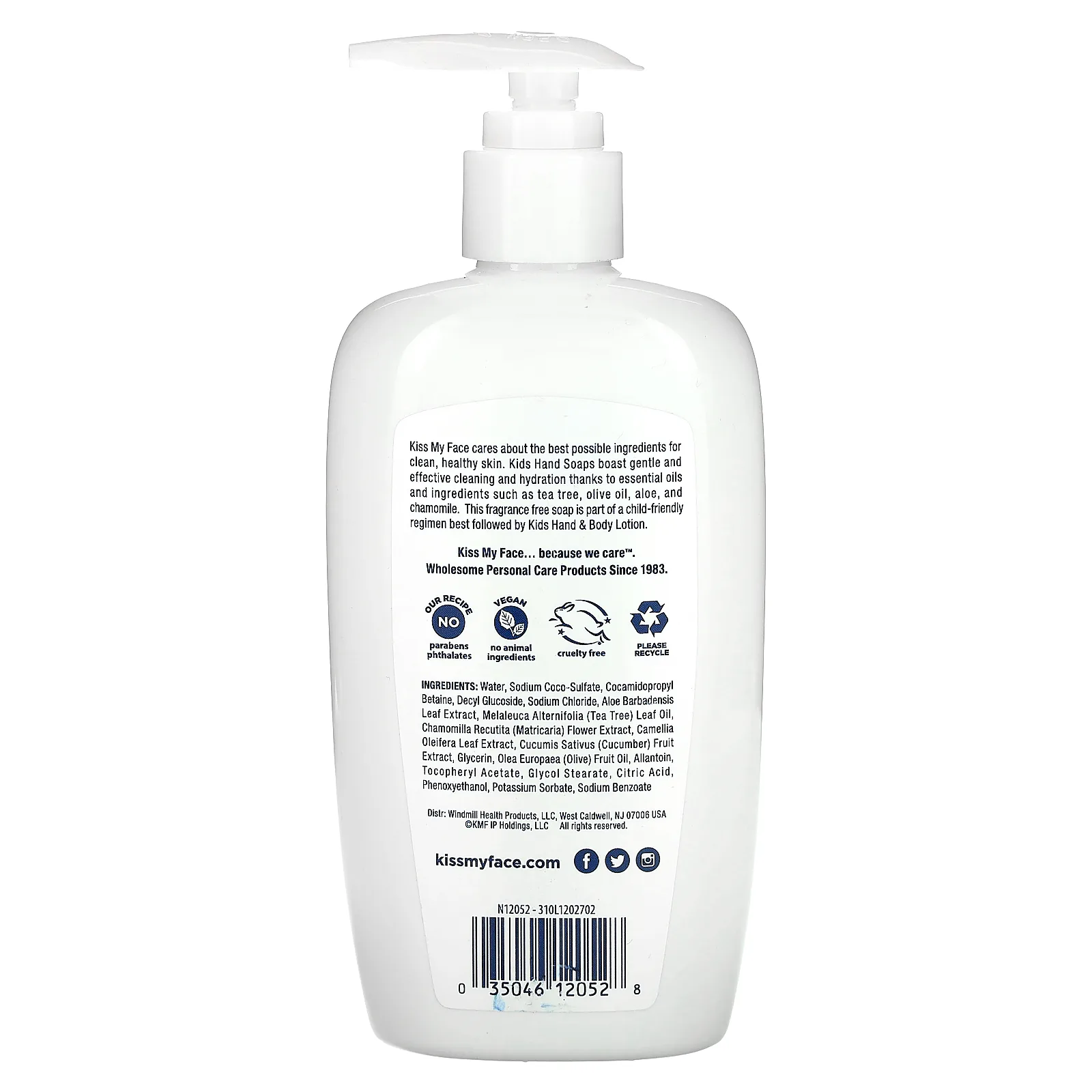 Kiss My Face, детское мыло для рук с чайным деревом и алоэ, без отдушки, 266 мл (9 жидк. унций)