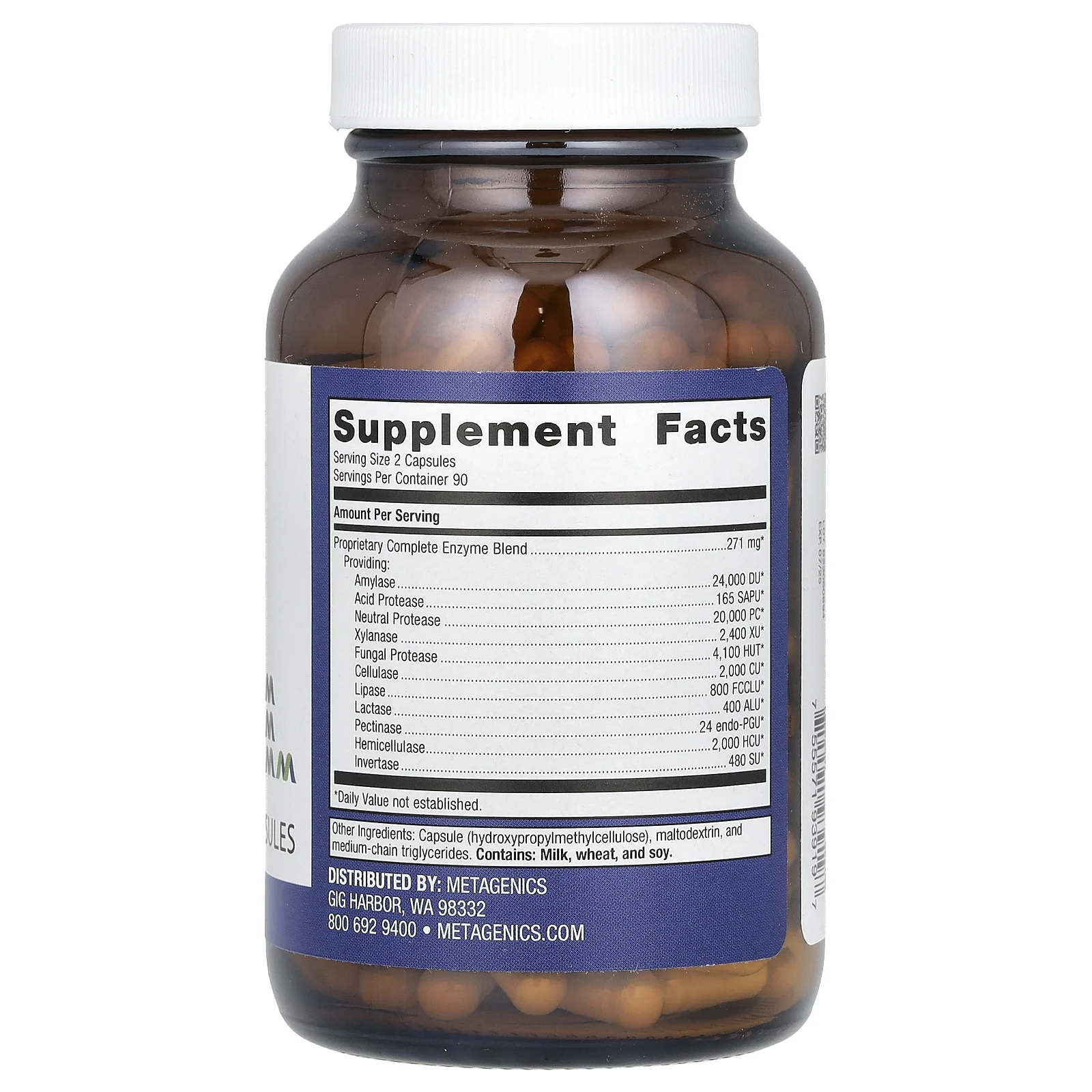 Metagenics, SpectraZyme Complete, 180 капсул