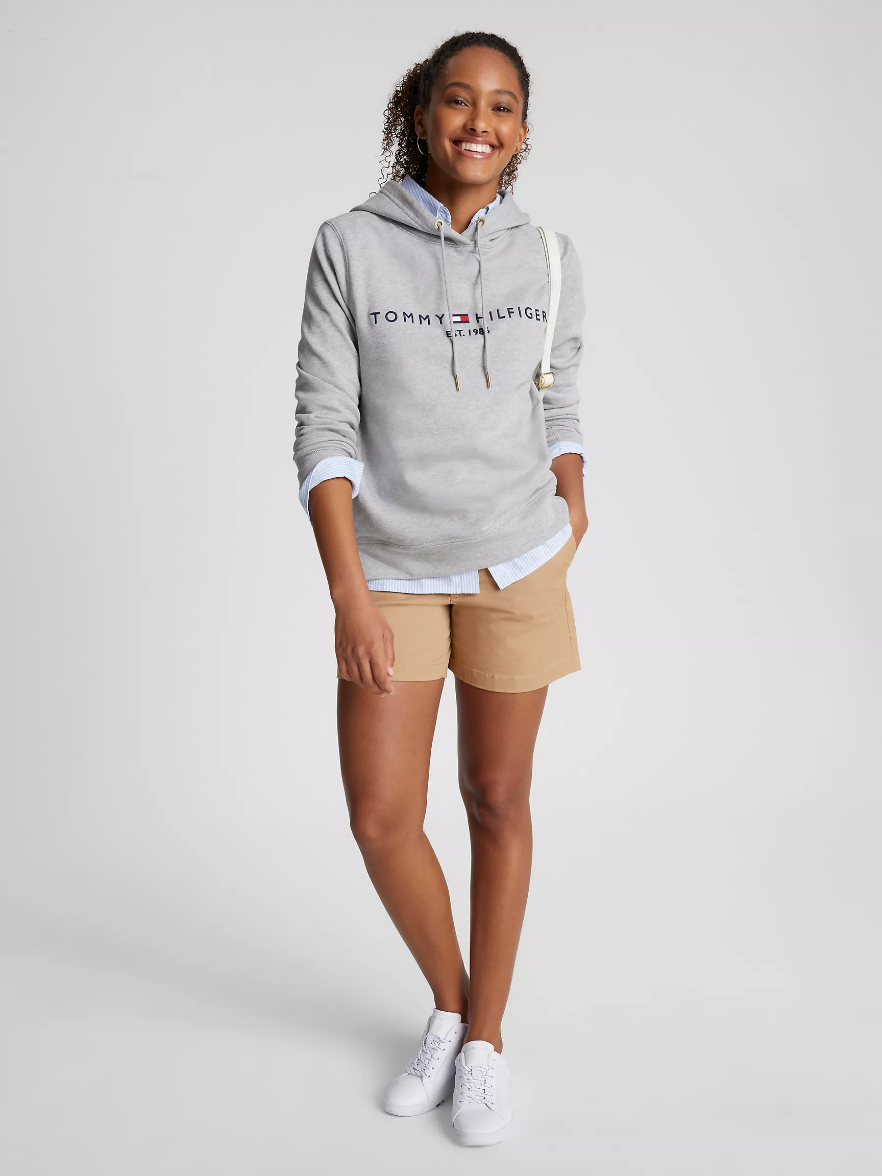 Женское худи Tommy Hilfiger, Худи с вышитым логотипом Tommy