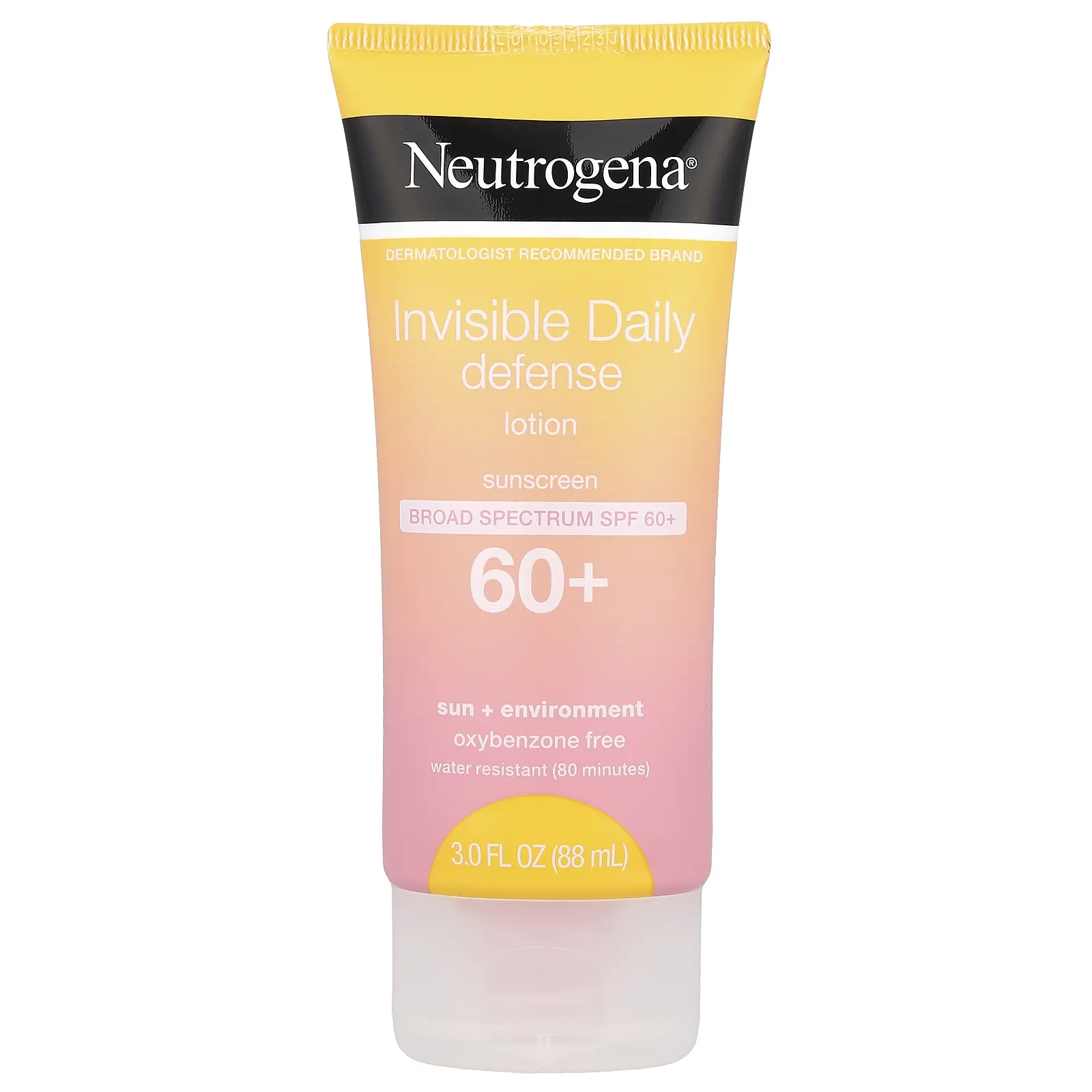 Neutrogena, Invisible Daily Defense, солнцезащитный лосьон, SPF 60+, 88 мл (3 жидк. Унции)