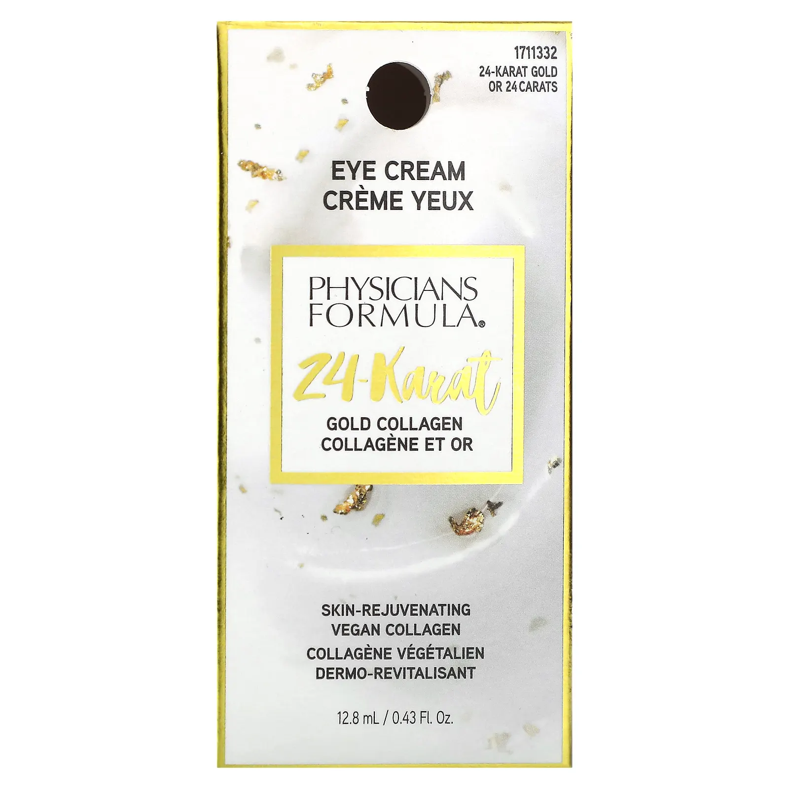 Physicians Formula, крем для области вокруг глаз с коллагеном и 24-каратным золотом, 12,8 мл (0,43 жидк. унции)