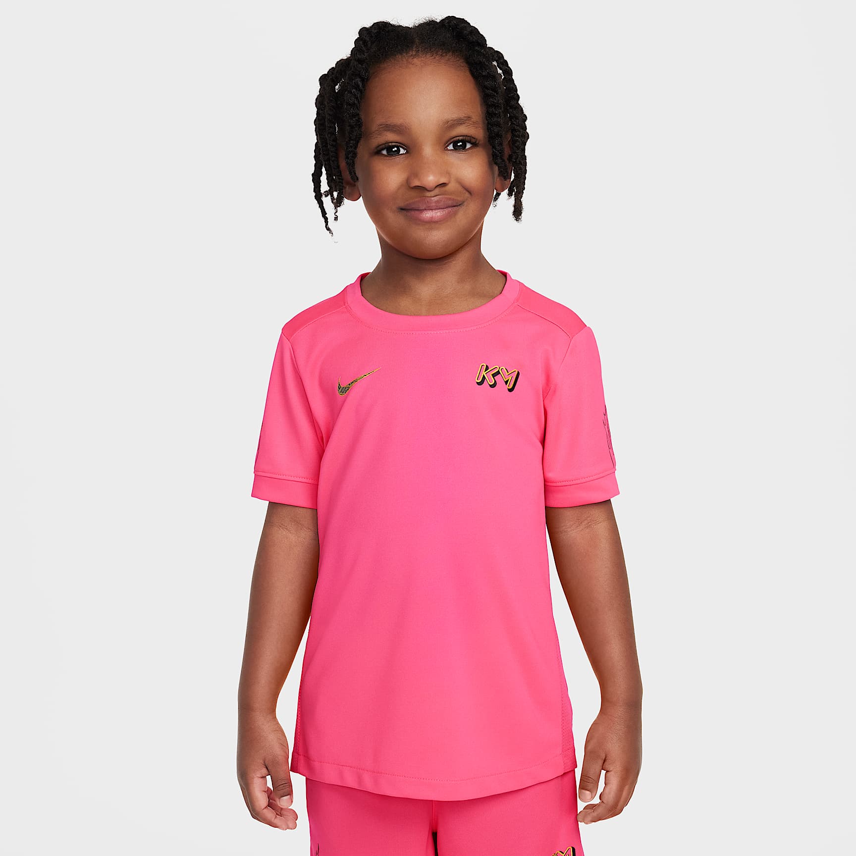 Nike Dri-FIT Kylian Mbappé Little Kids' ACD25 Short Sleeve Top and Shorts Set