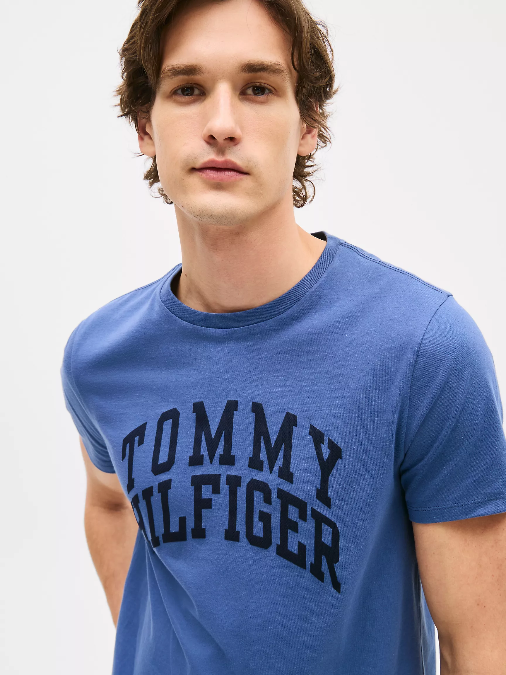 Мужская футболка Tommy Hilfiger, Футболка с логотипом в виде блоковых букв