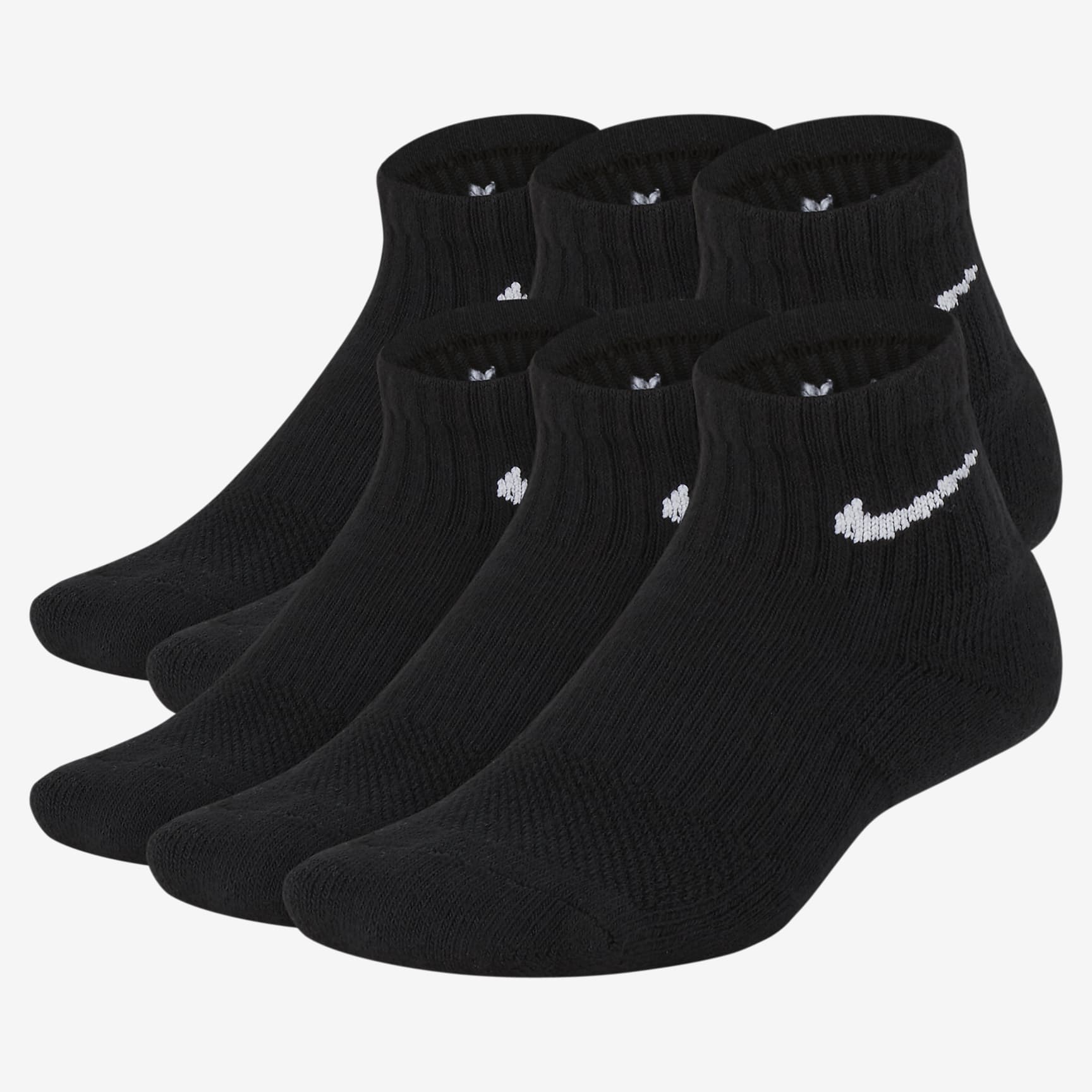 Nike Everyday Kids' Cushioned Ankle Socks (6 Pairs)