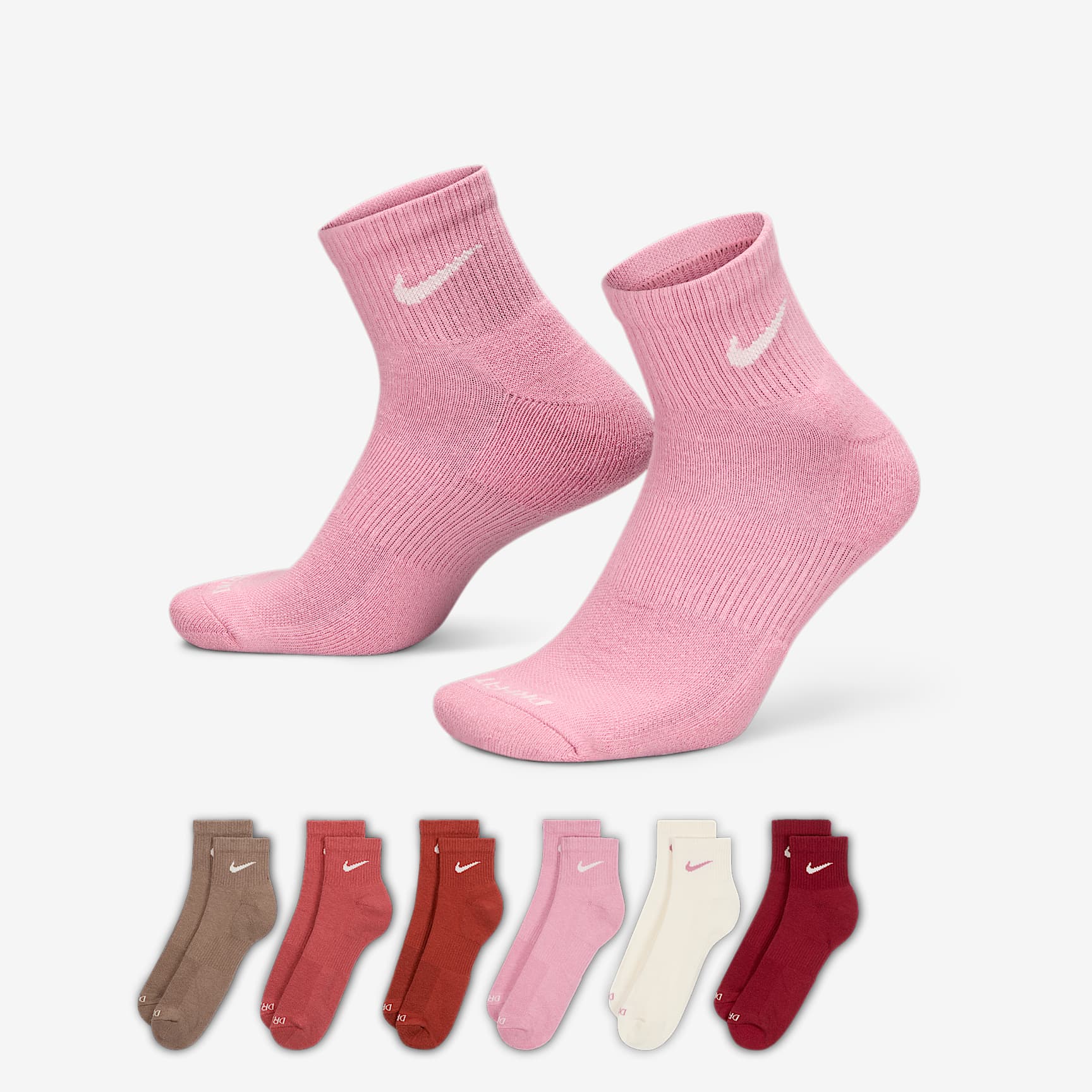 Nike Everyday Plus Cushioned Training Ankle Socks (6 Pairs)