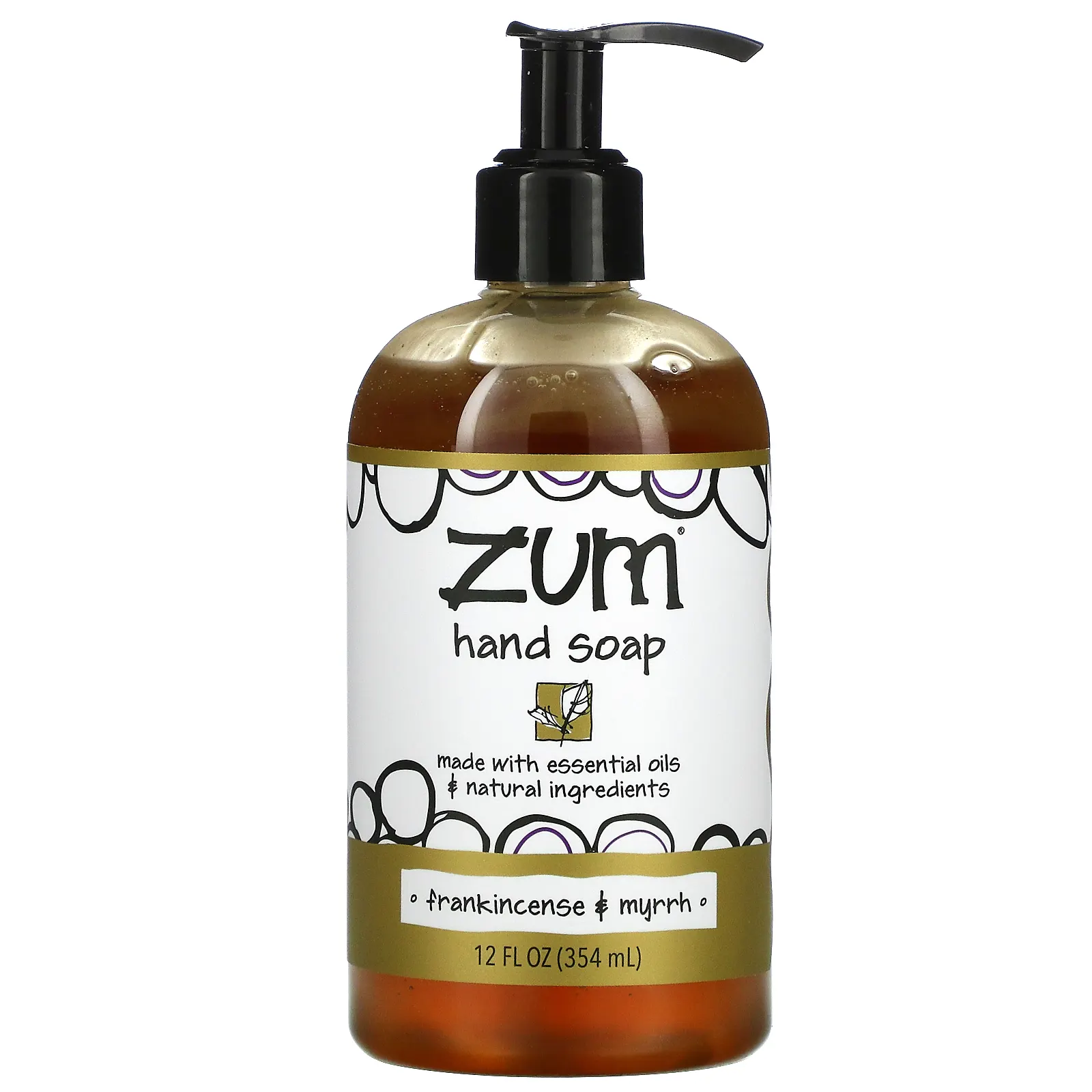 ZUM, Zum Hand Soap, ладан и мирра, 354 мл (12 жидк. Унций)
