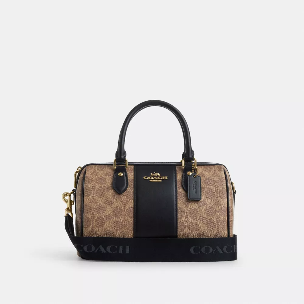 Сумка COACH Rowan Satchel Bag In Signature Canvas