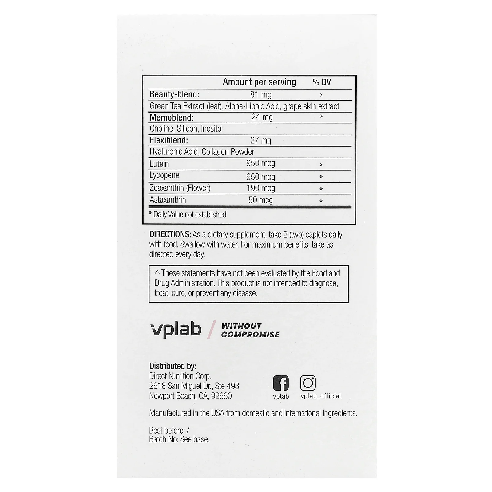 Vplab, Ultra Women’s, мультивитамины для женщин, 90 капсул