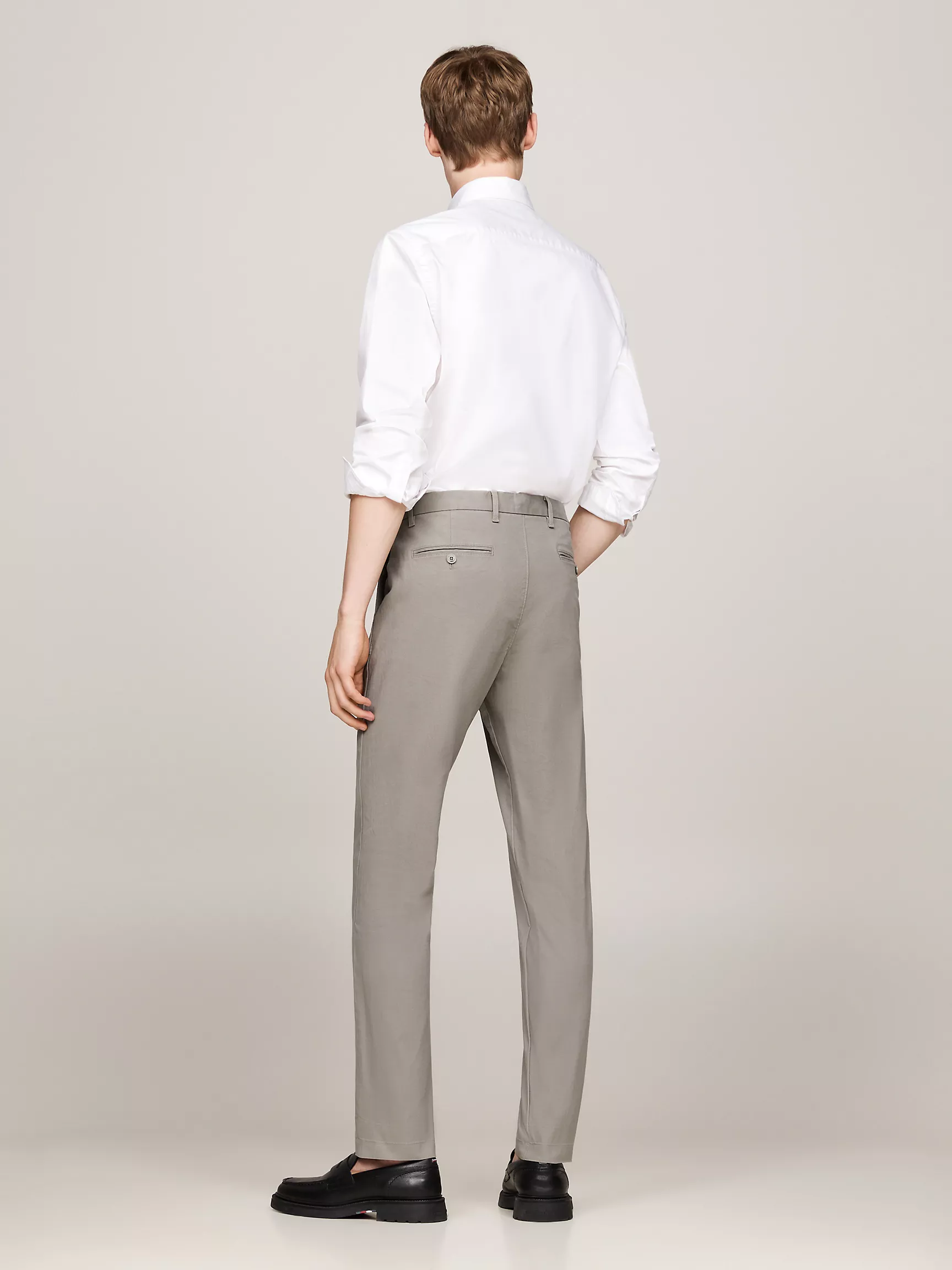 Мужские брюки Tommy Hilfiger, Свободные зауженные брюки чинос из твила