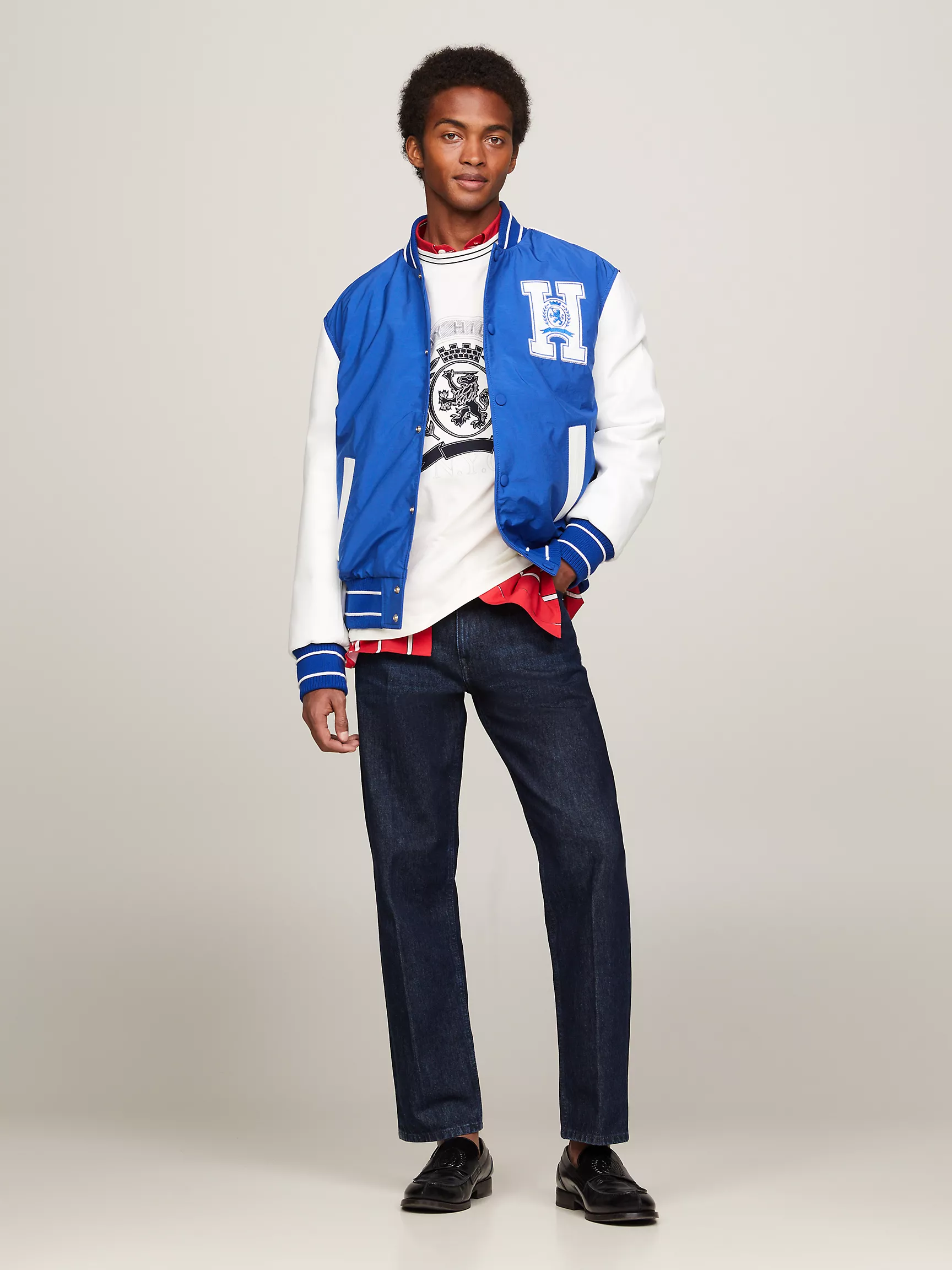 Мужская куртка Tommy Hilfiger, Университетская куртка с логотипом герба